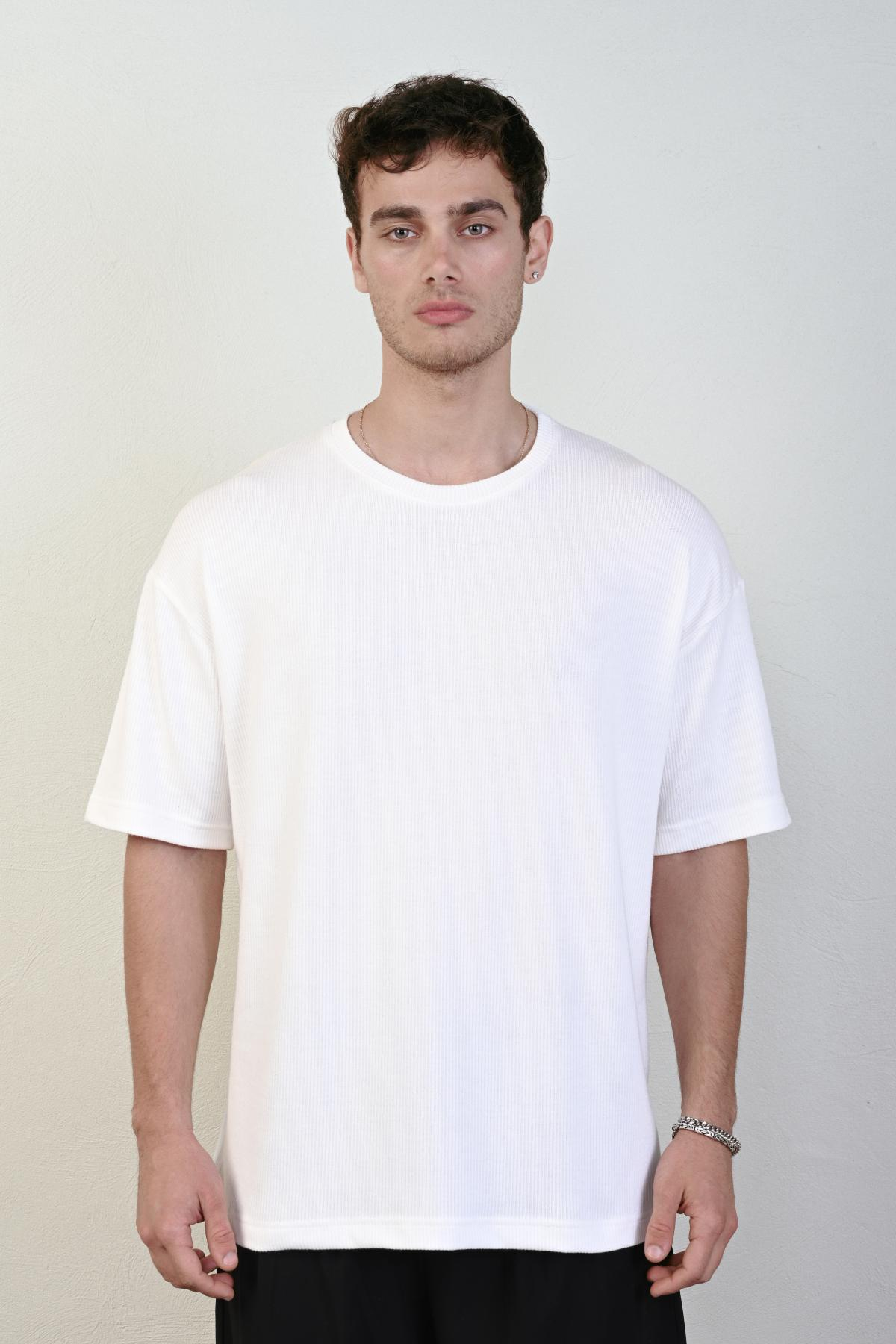 Wholesale Men Ecru T-shirt 721626