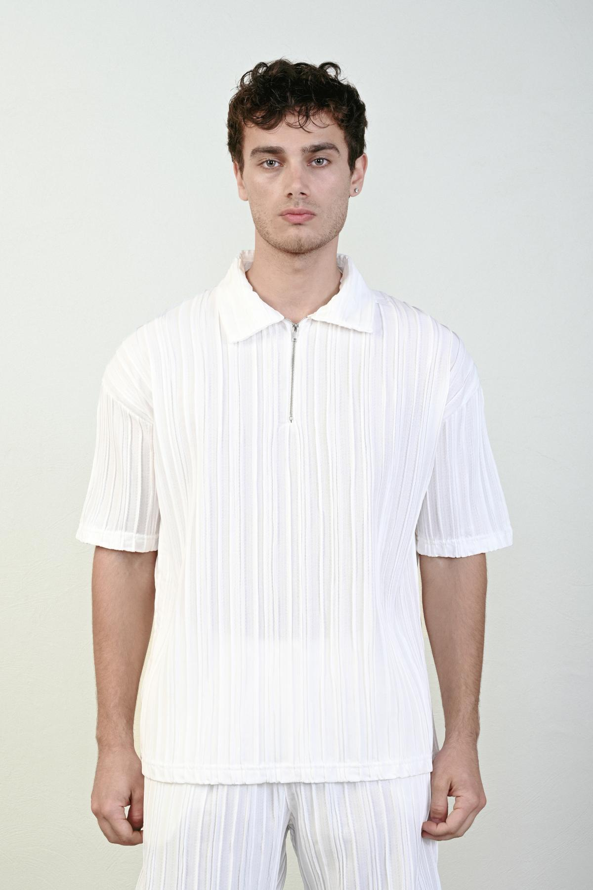 Wholesale Men Ecru T-shirt 721531