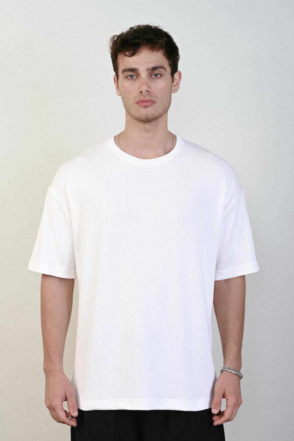 Wholesale Men Ecru T-shirt 721626