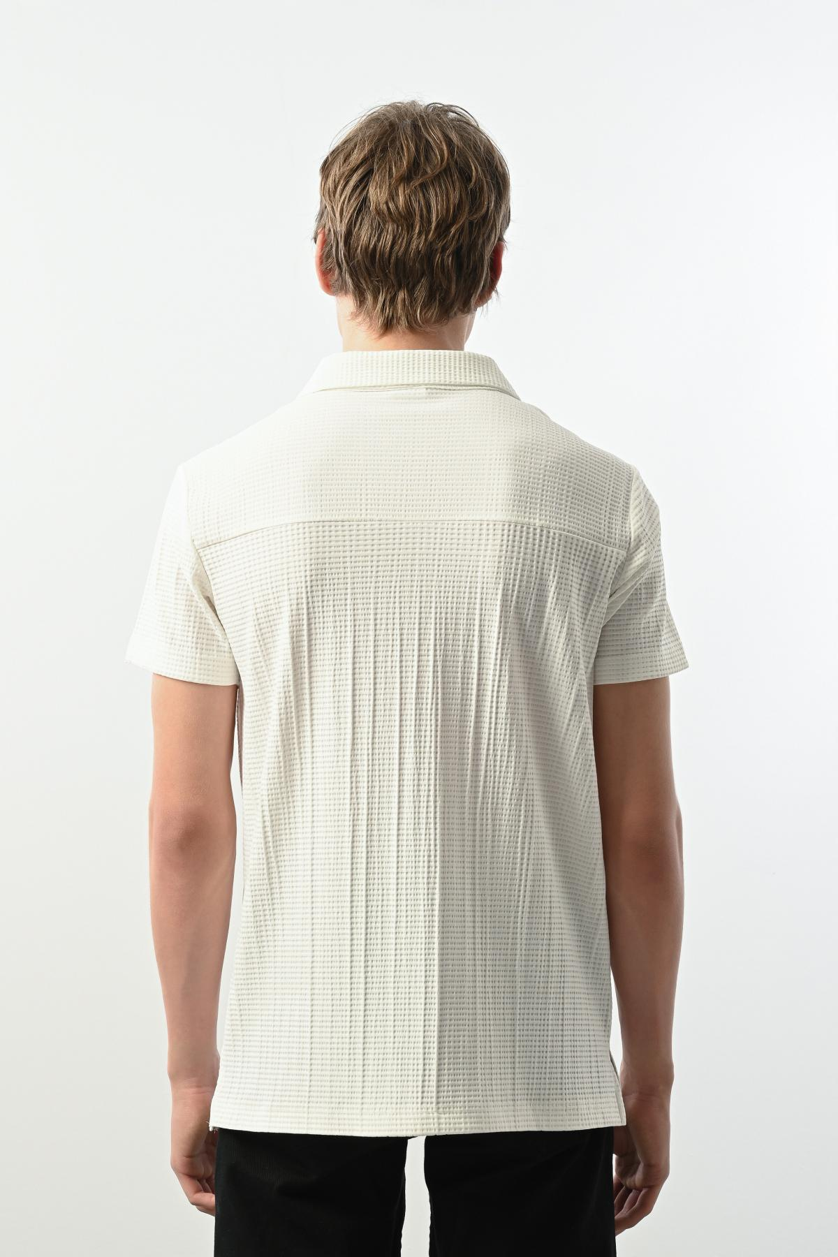 Wholesale Men Ecru T-shirt 721536