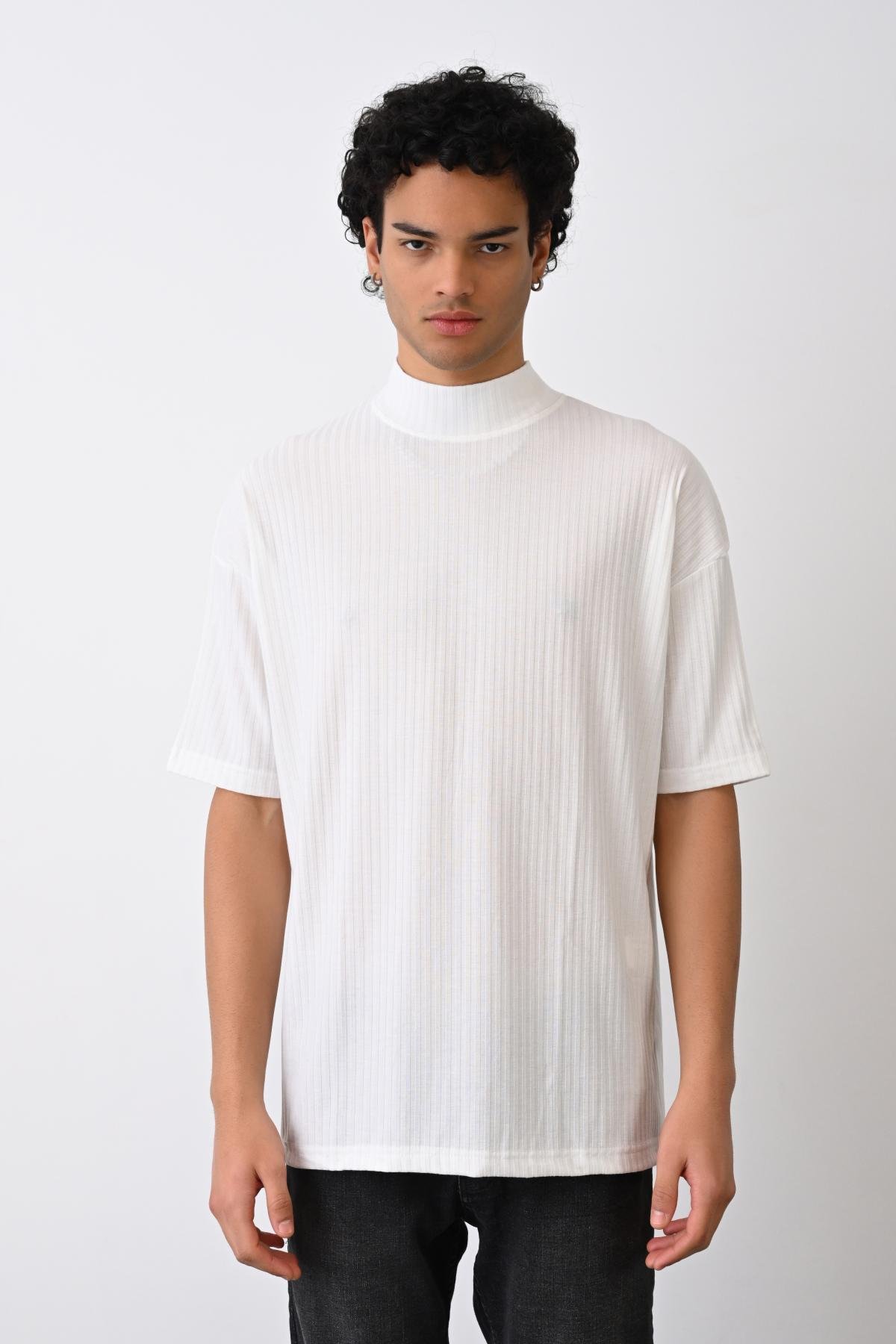 Wholesale Men Ecru T-shirt 721206