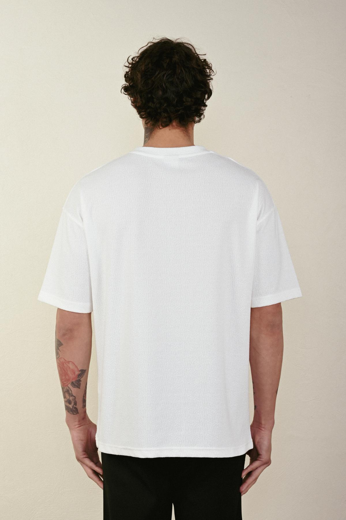 Wholesale Men Ecru T-shirt 721500