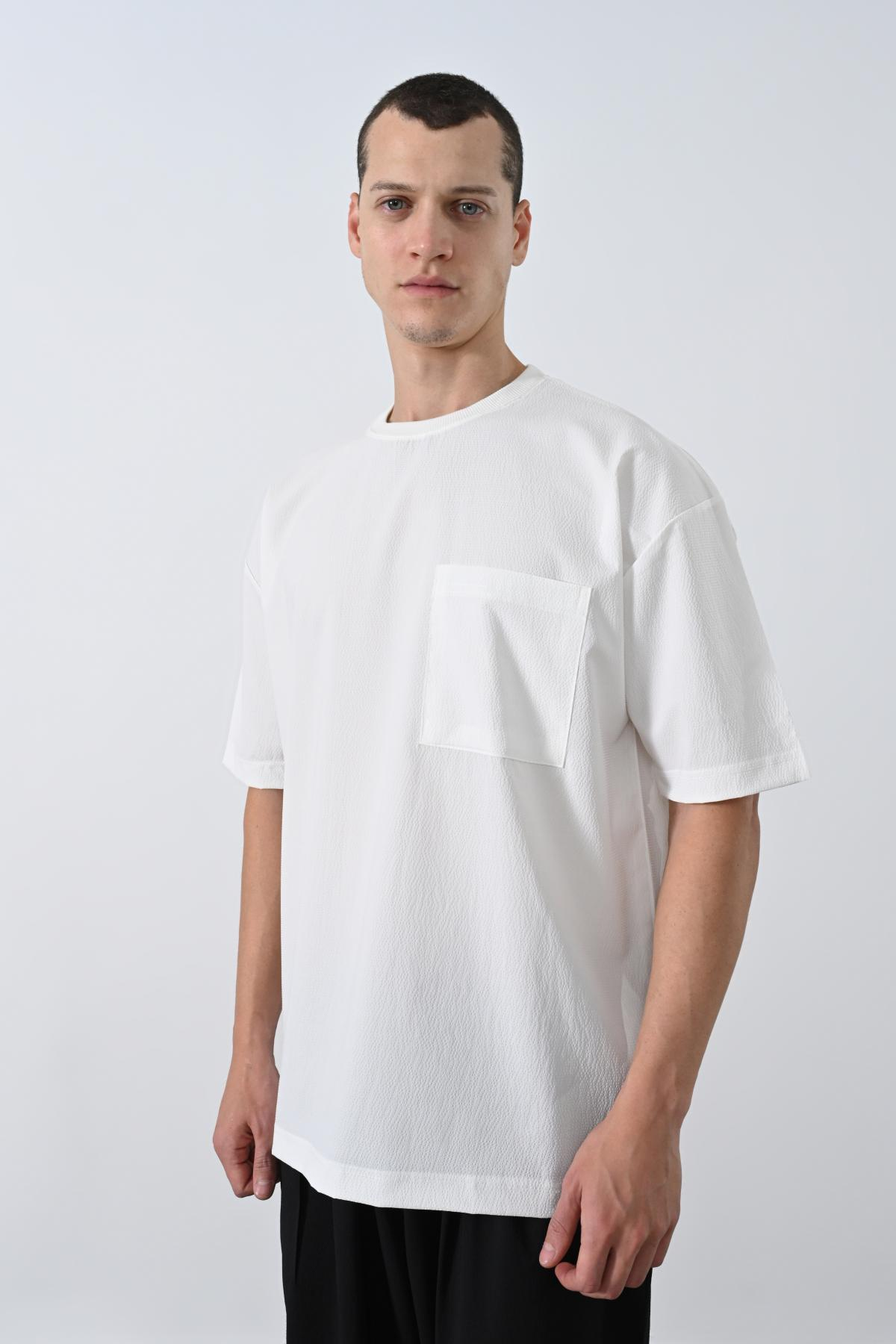 Wholesale Men Ecru T-shirt 721380