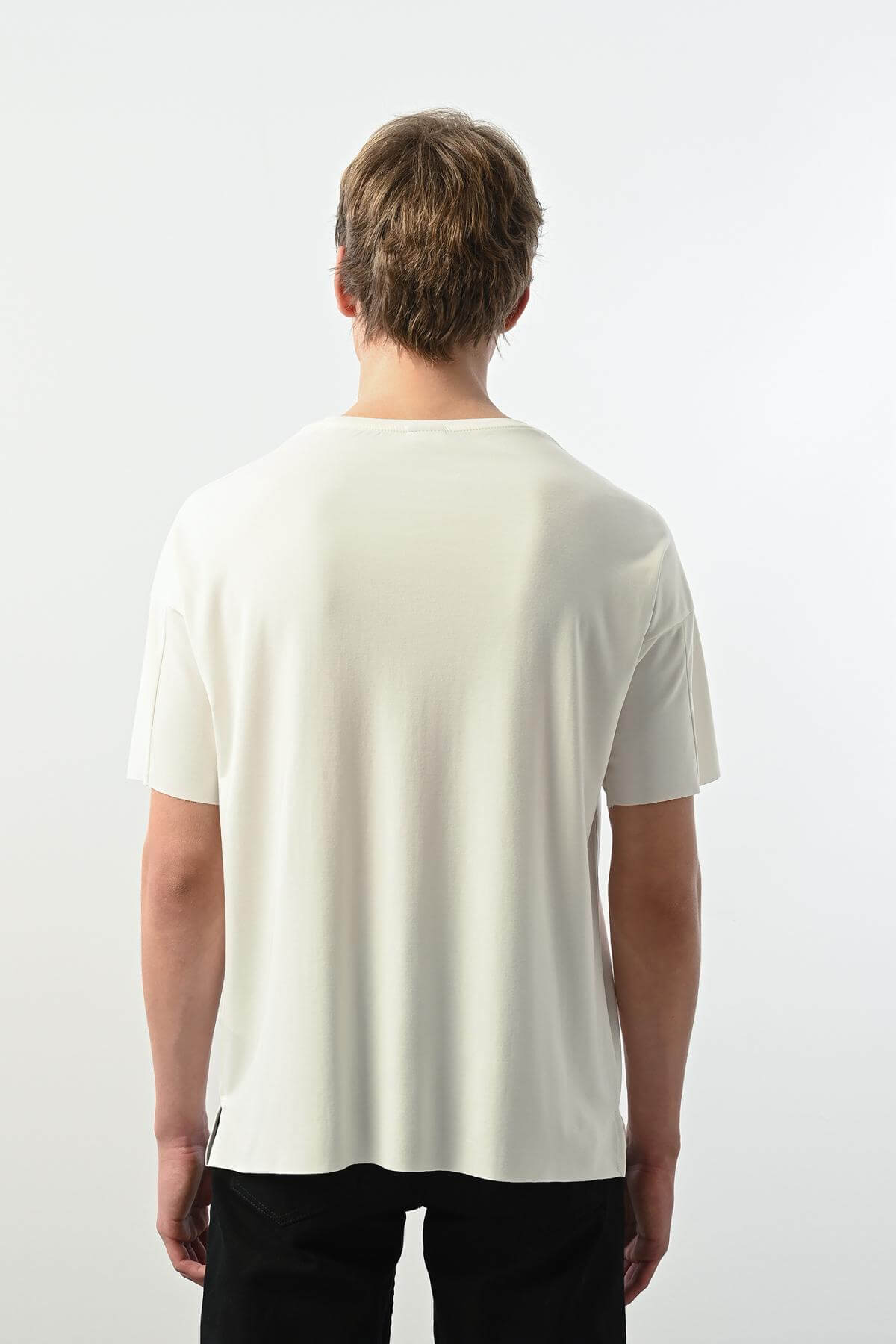 Wholesale Men Ecru T-shirt 721630