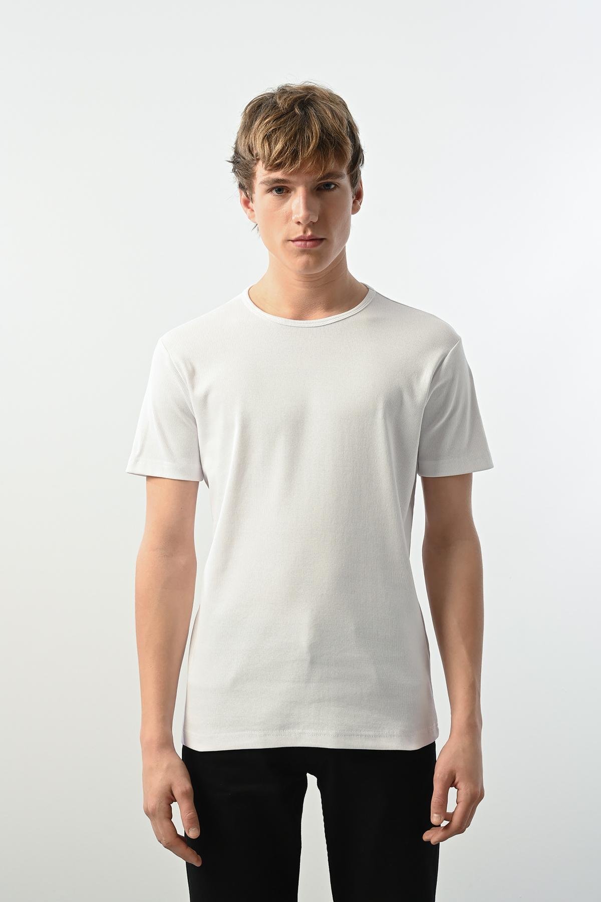 Wholesale Men Ecru T-shirt 721370