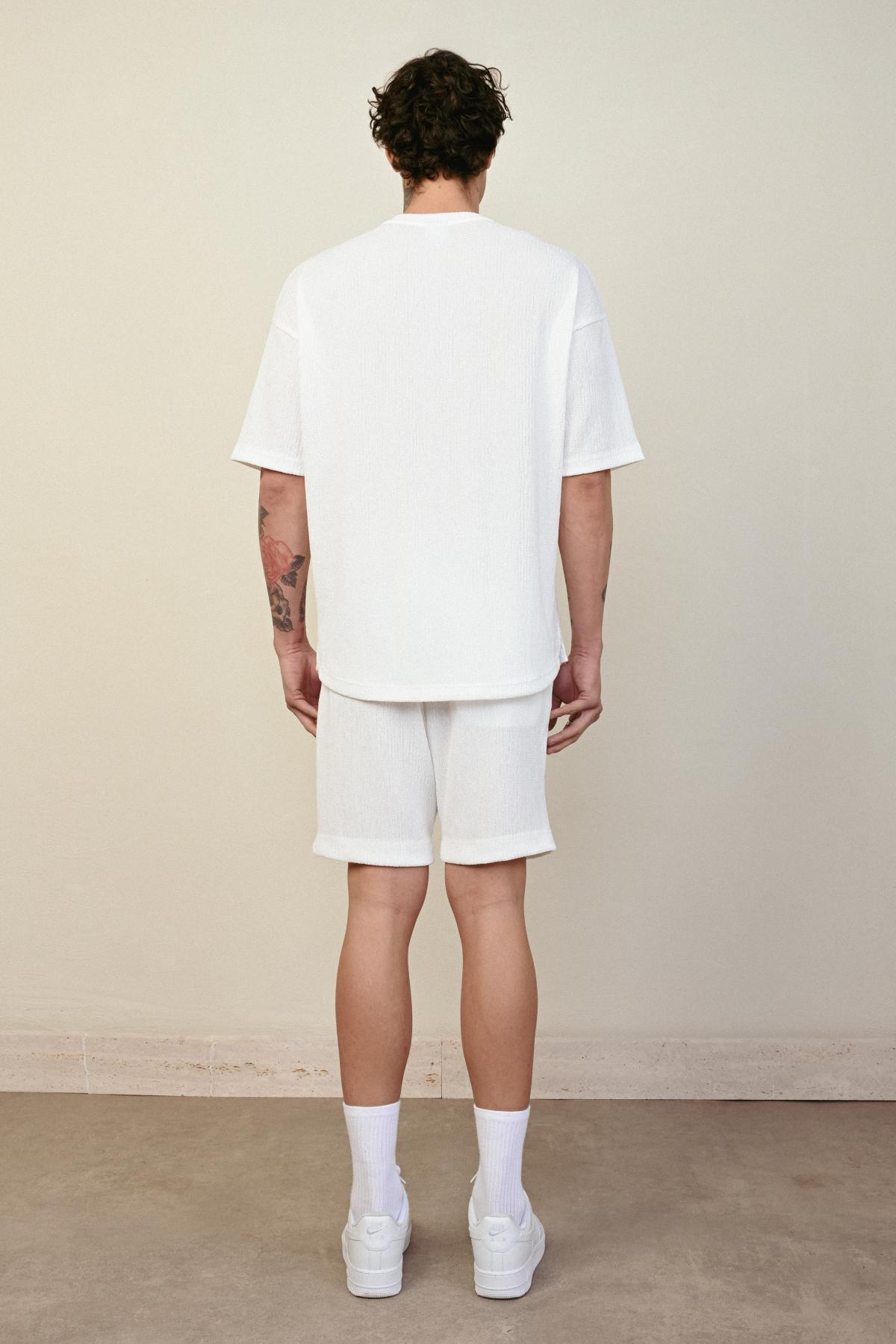 Wholesale Men Ecru T-shirt 721426