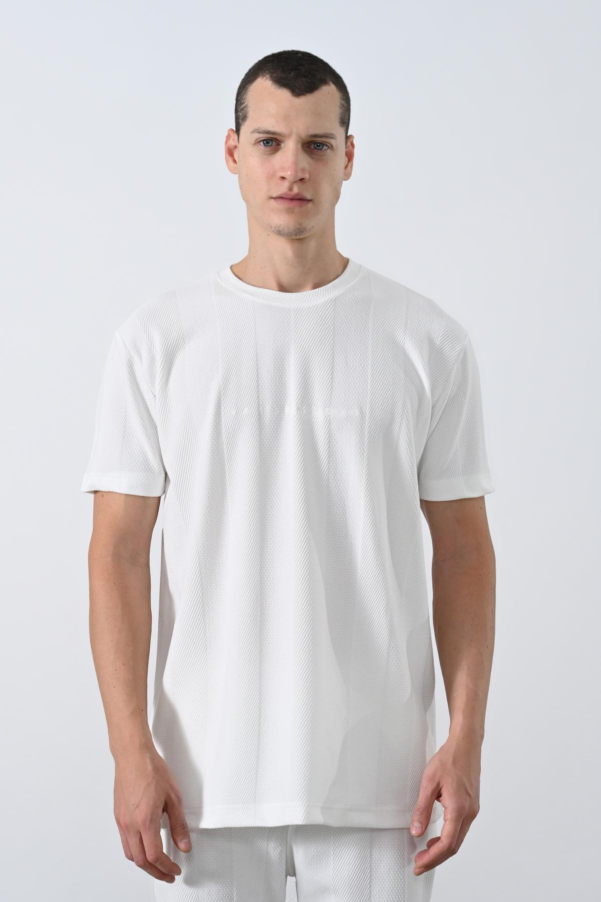 Wholesale Men Ecru T-shirt 721494