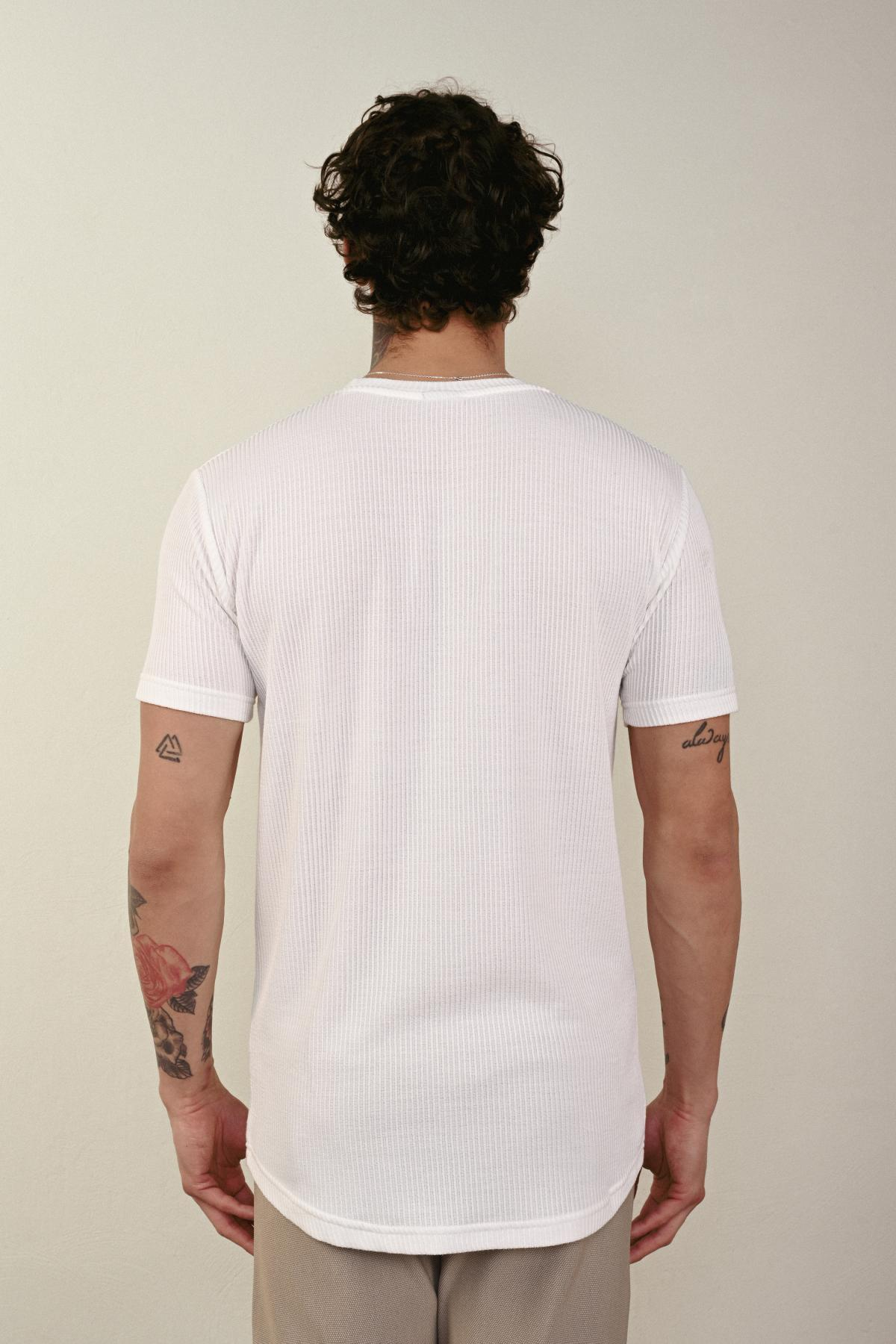 Wholesale Men Ecru T-shirt 721215