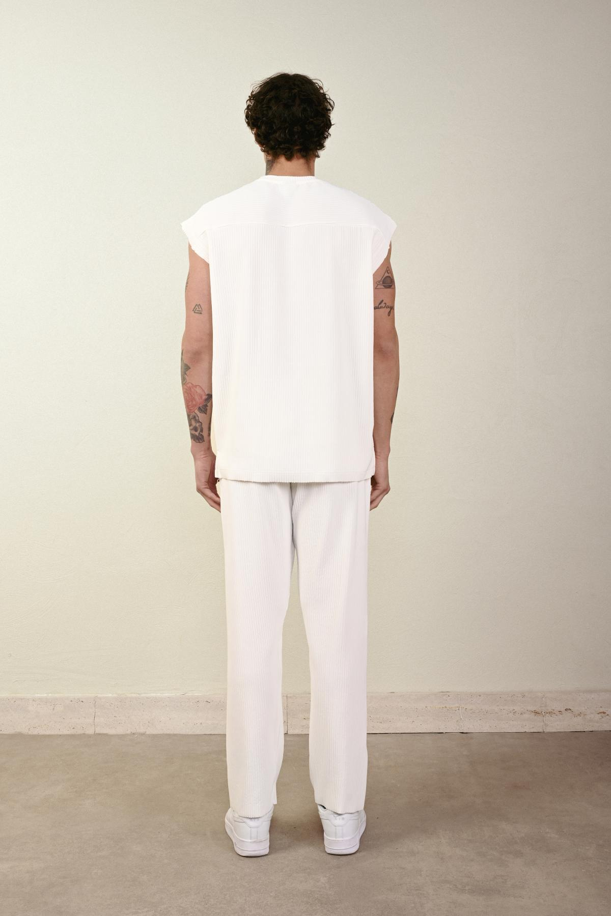 Wholesale Men Ecru T-shirt 721345