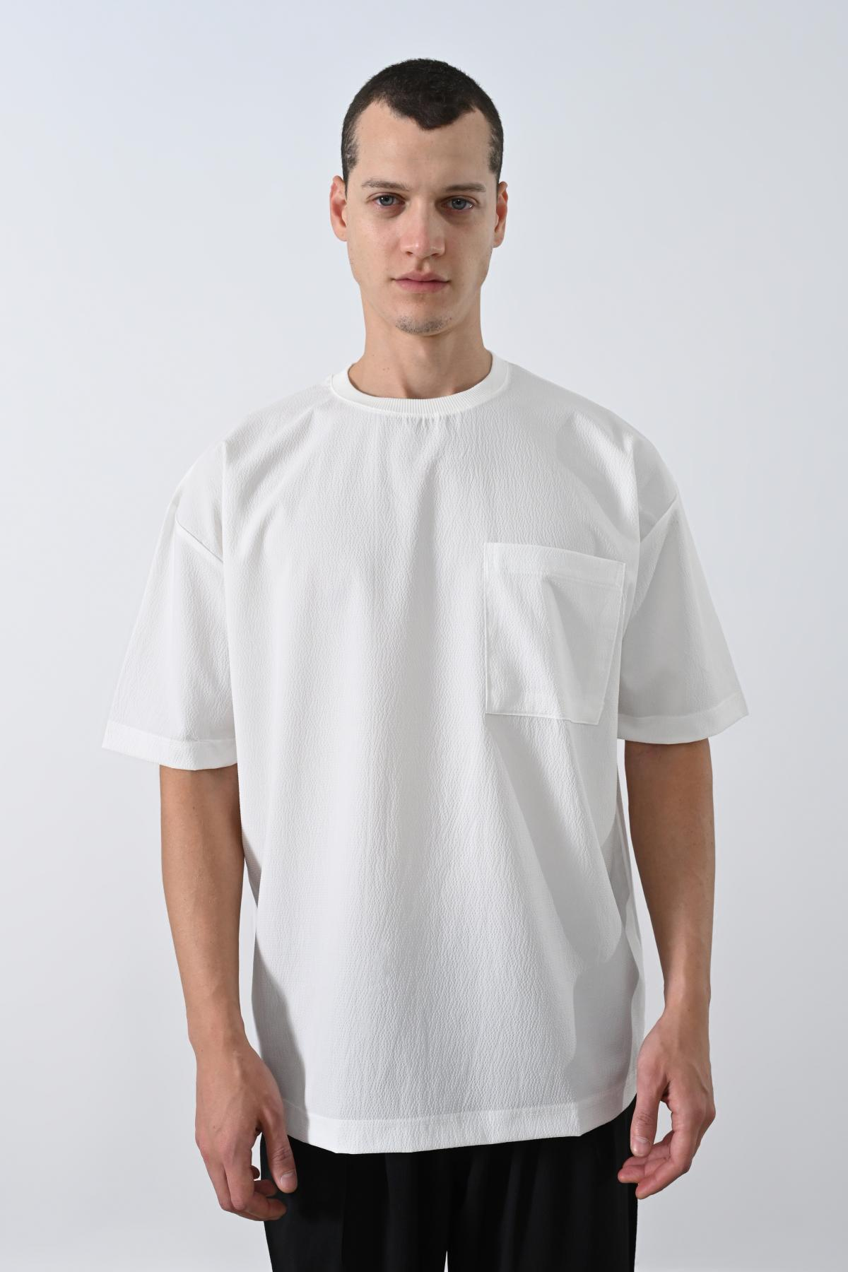 Wholesale Men Ecru T-shirt 721380