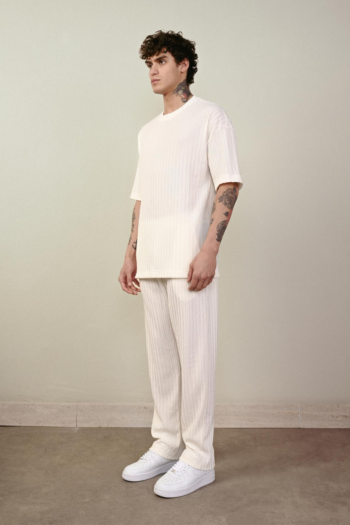 Wholesale Men Ecru T-shirt 721342