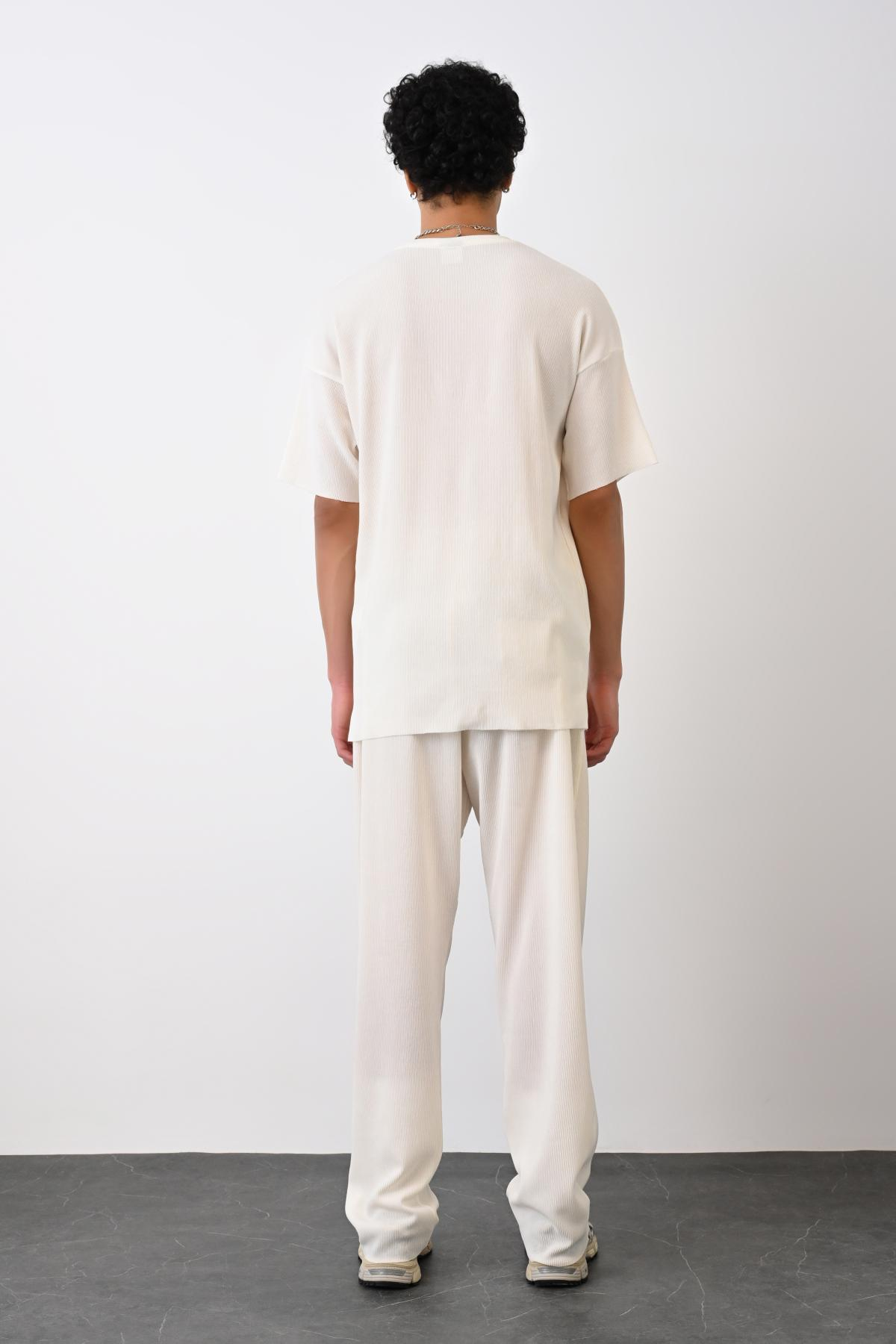 Wholesale Men Ecru T-shirt 721293