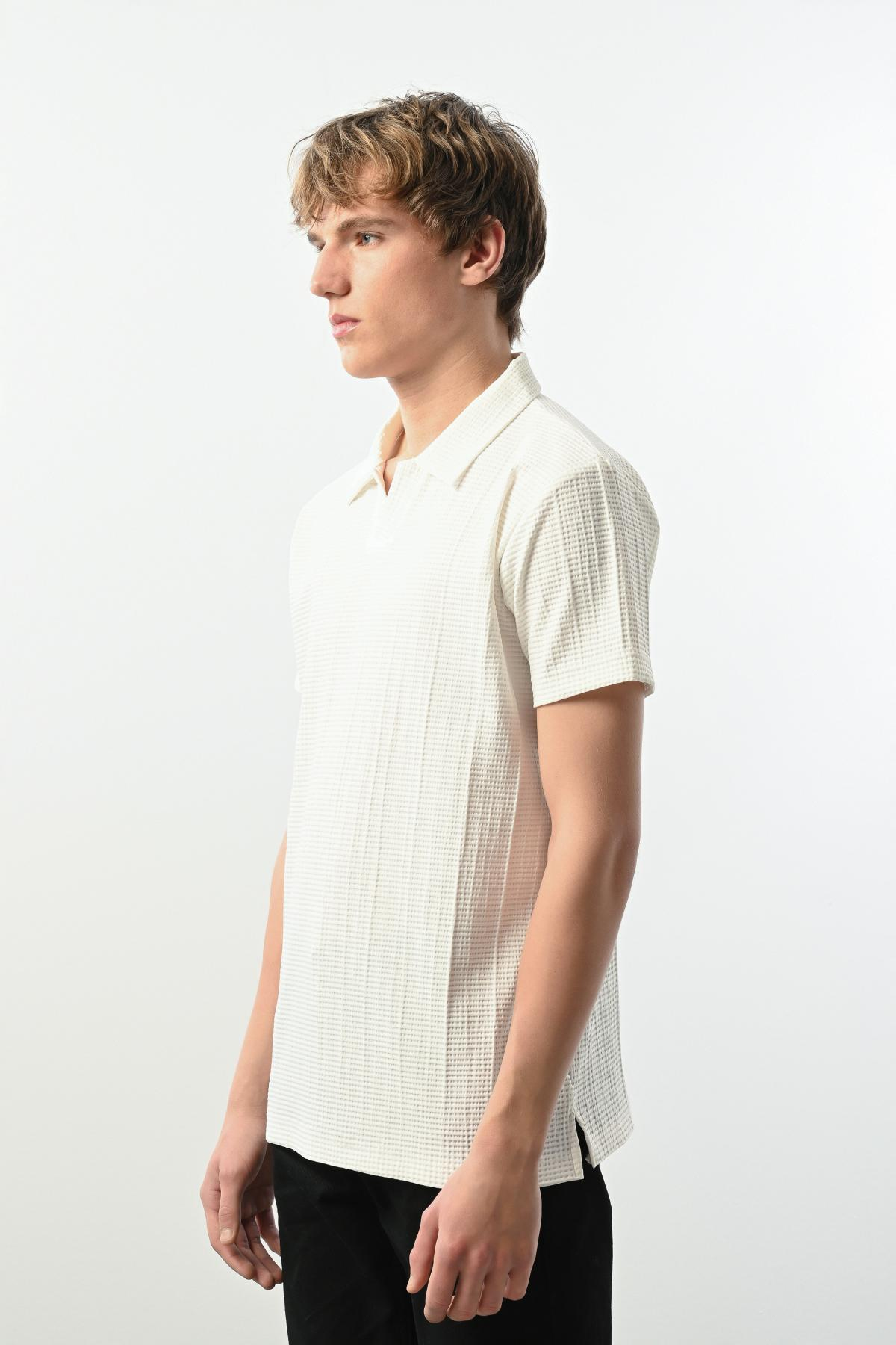 Wholesale Men Ecru T-shirt 721536