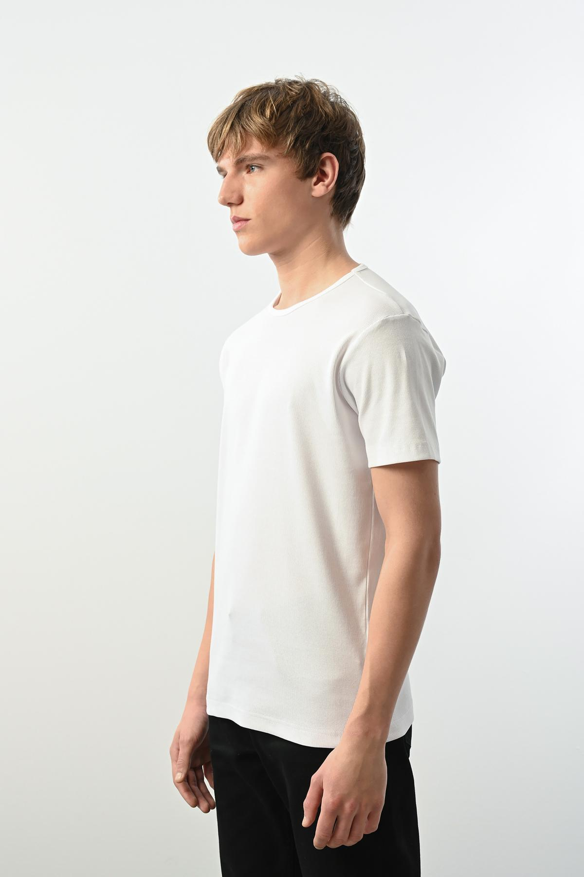 Wholesale Men Ecru T-shirt 721370