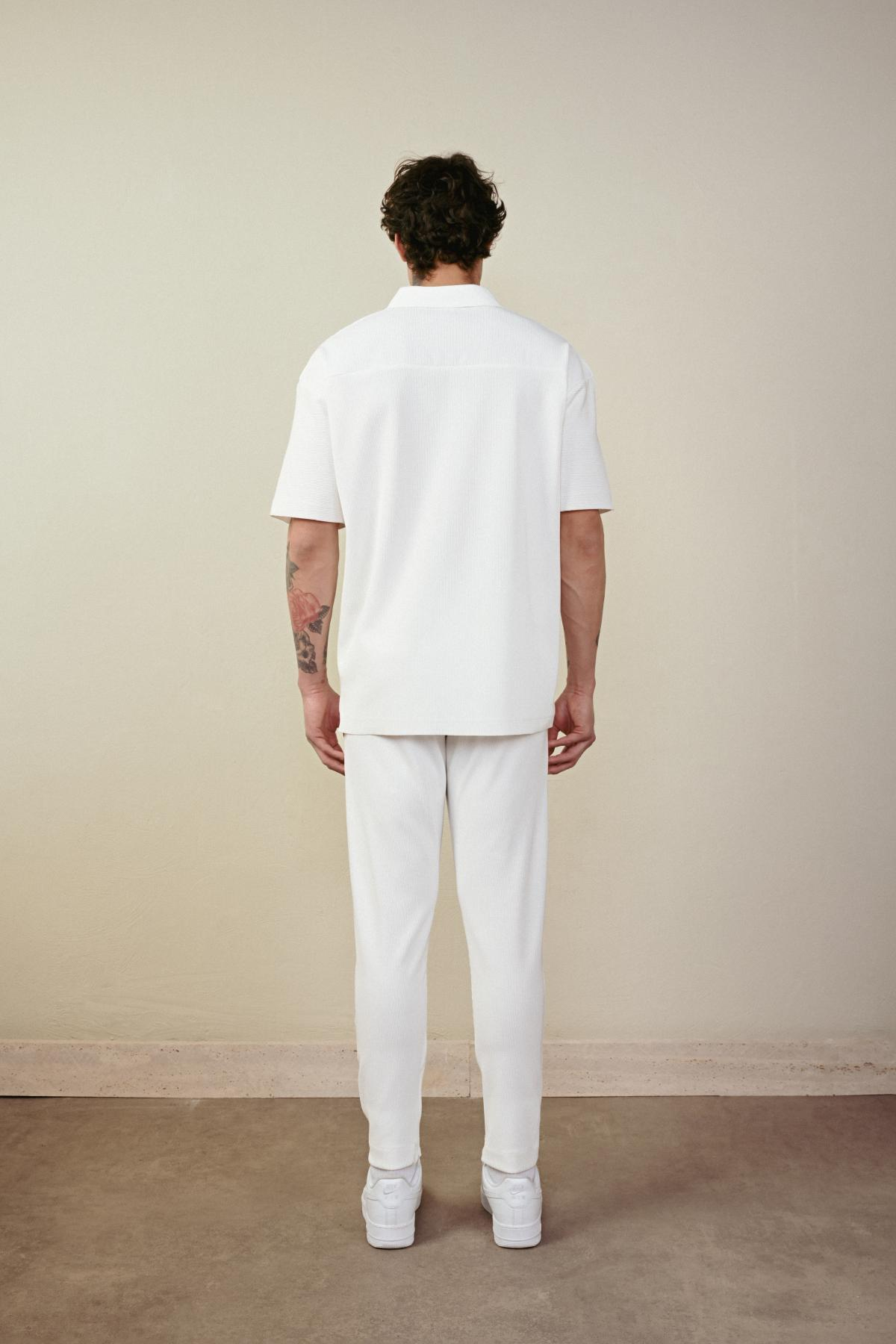 Wholesale Men Ecru T-shirt 721593