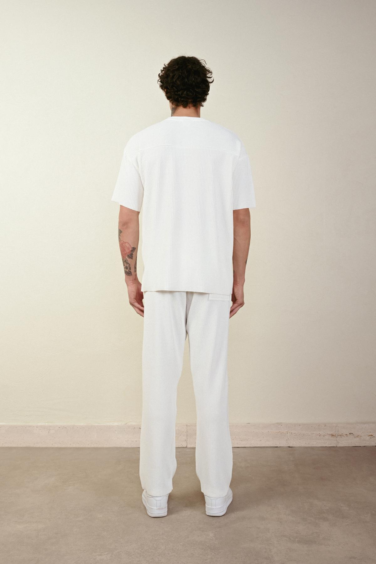 Wholesale Men Ecru T-shirt 721407