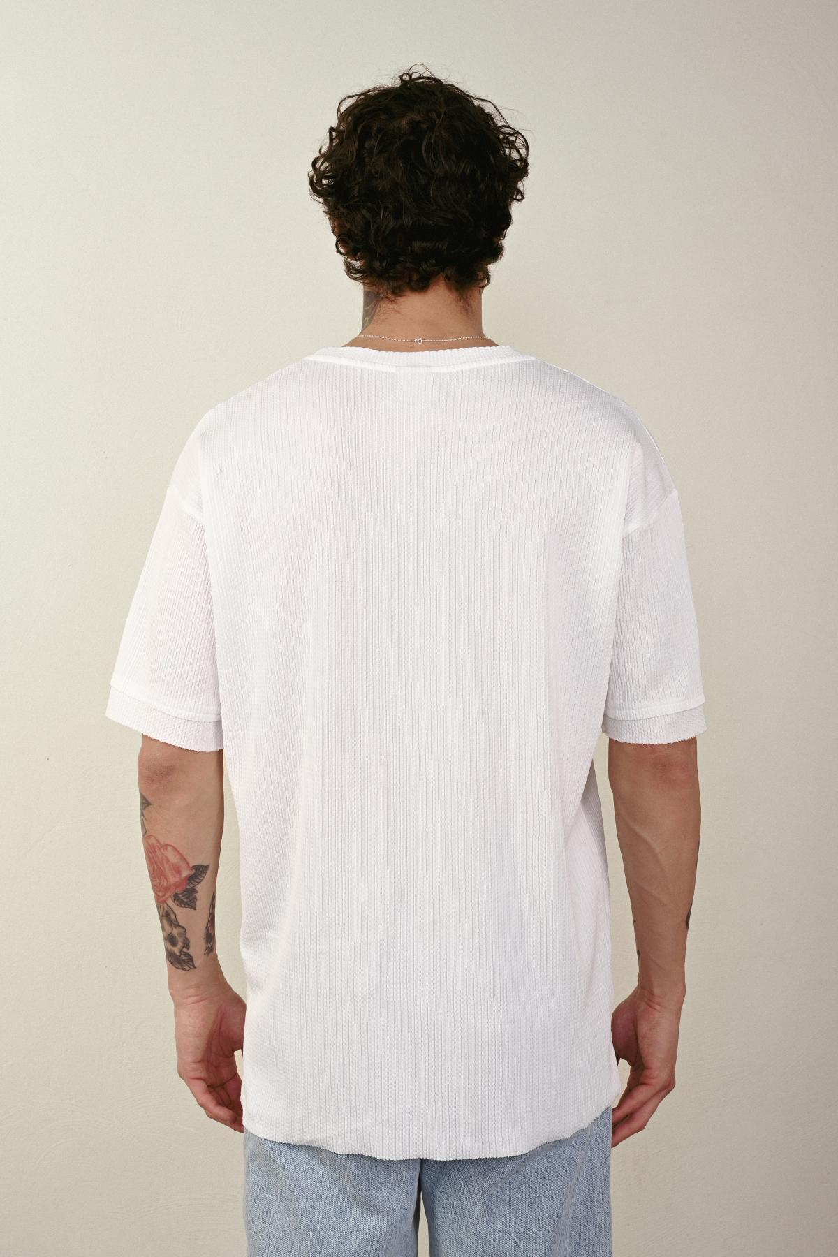 Wholesale Men Ecru T-shirt 721299