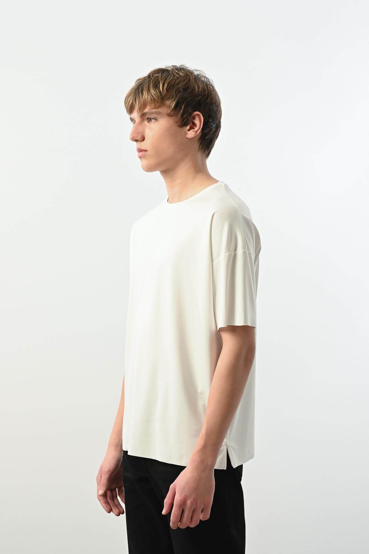 Wholesale Men Ecru T-shirt 721630