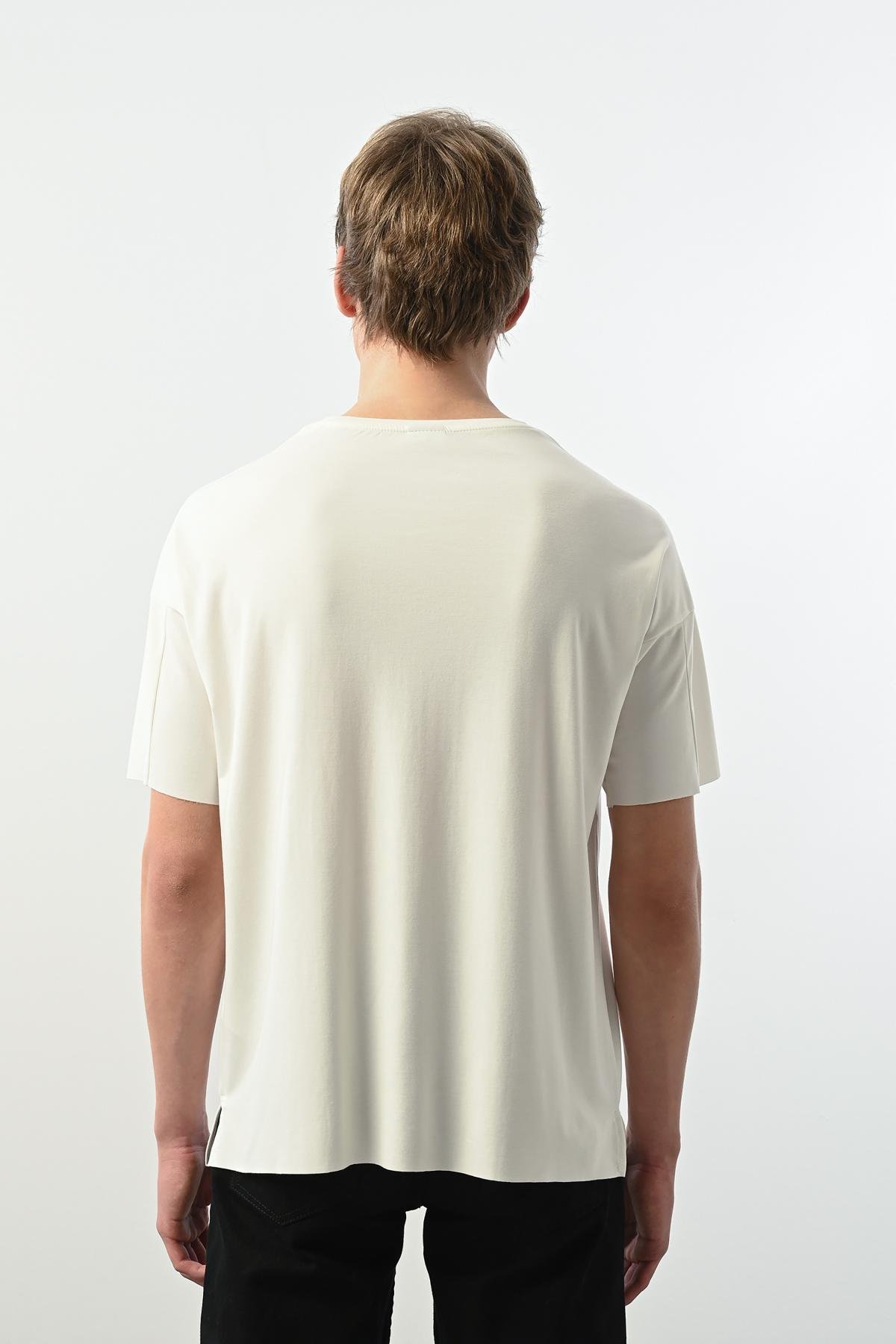 Wholesale Men Ecru T-shirt 721630