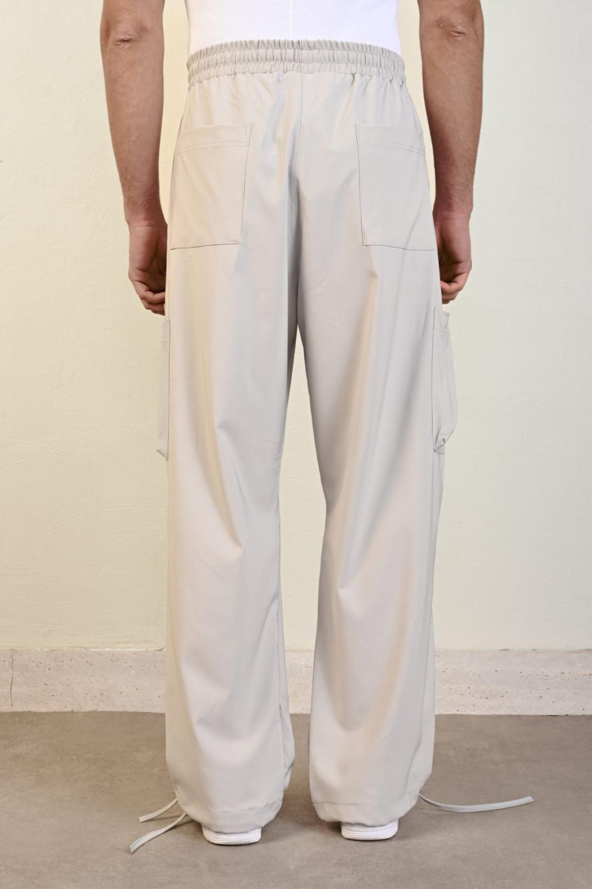 Wholesale Men Gray Cargo Pants 738255