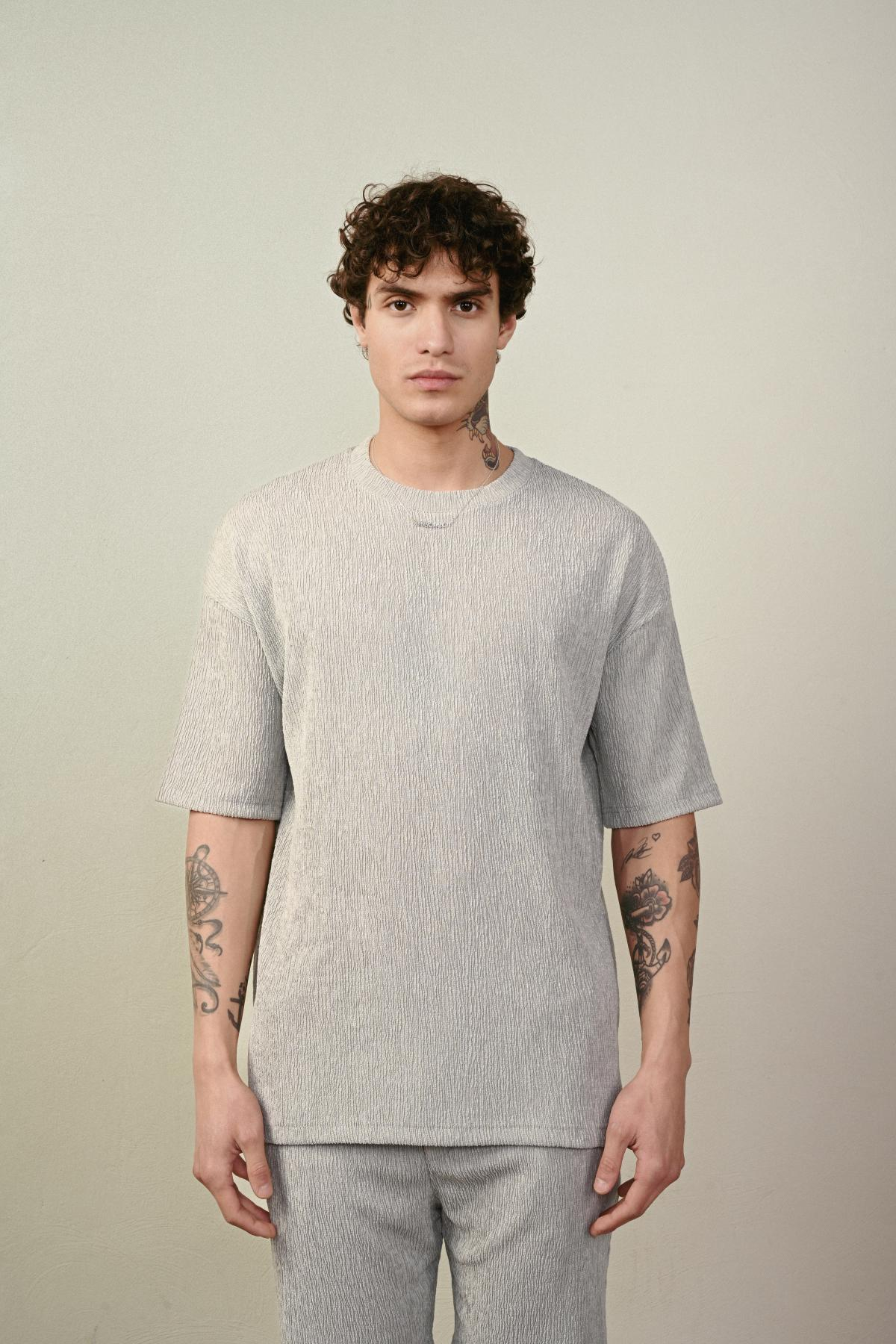 Wholesale Men Gray T-shirt 721572