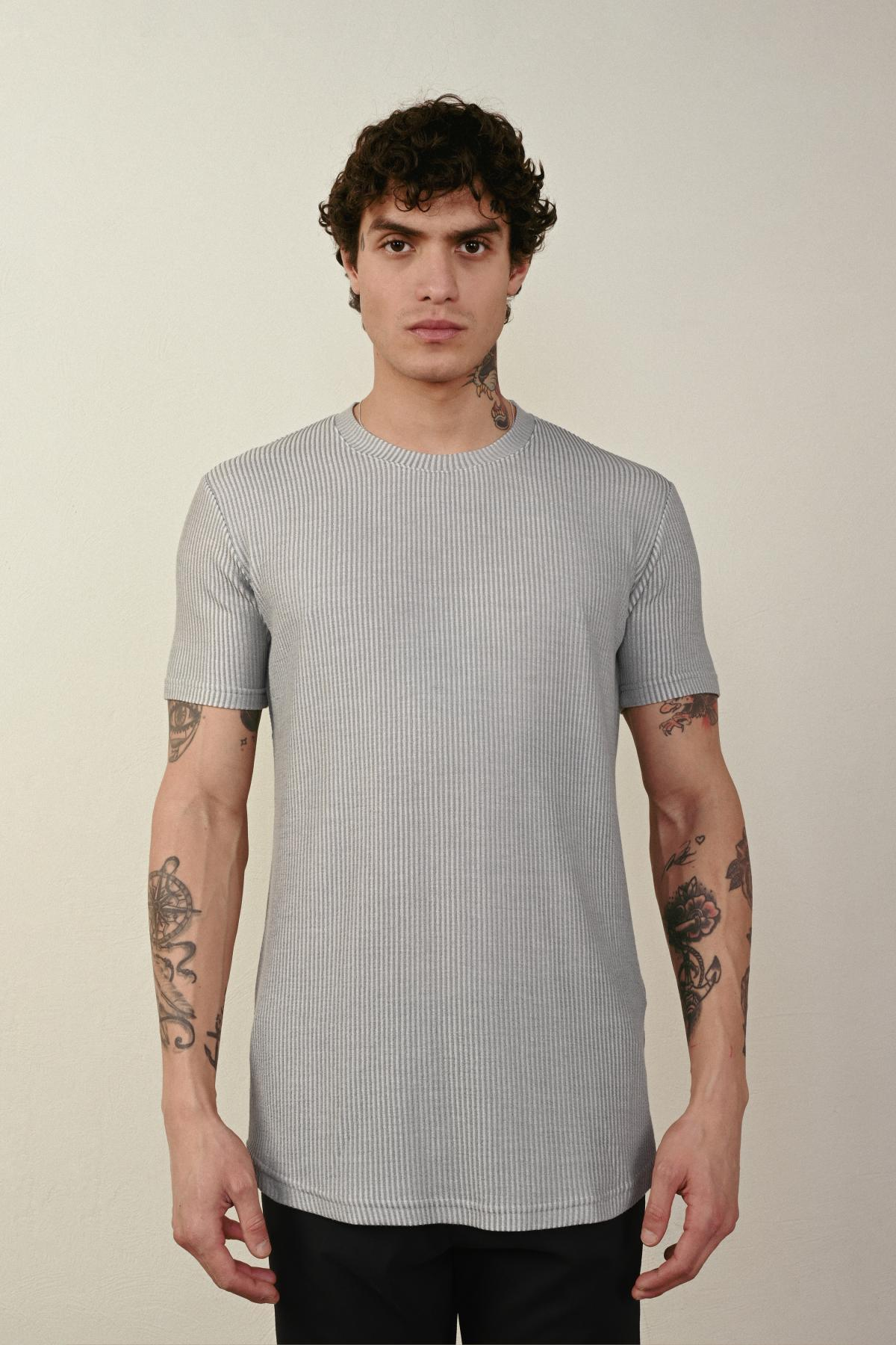 Wholesale Men Gray T-shirt 721217