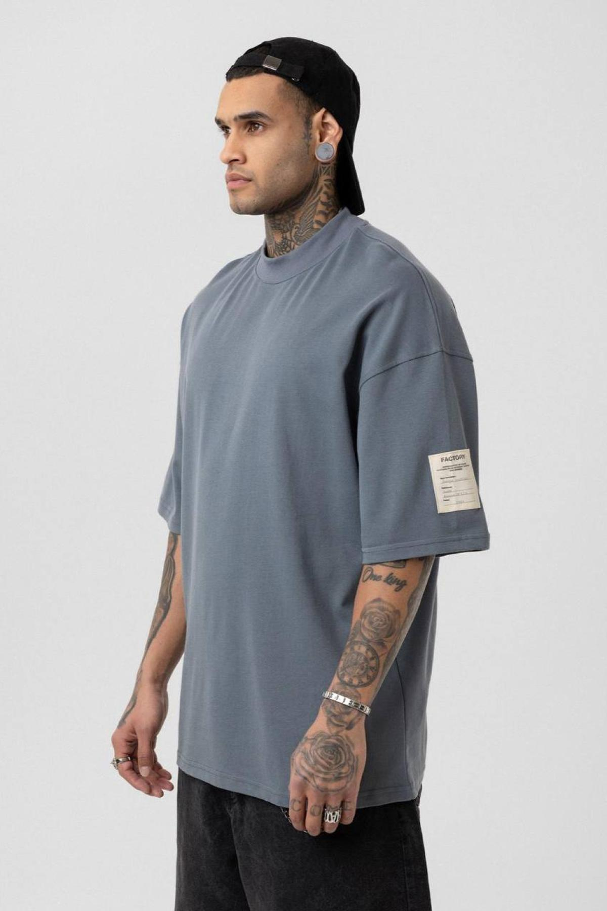 Wholesale Men Gray T-shirt 722671