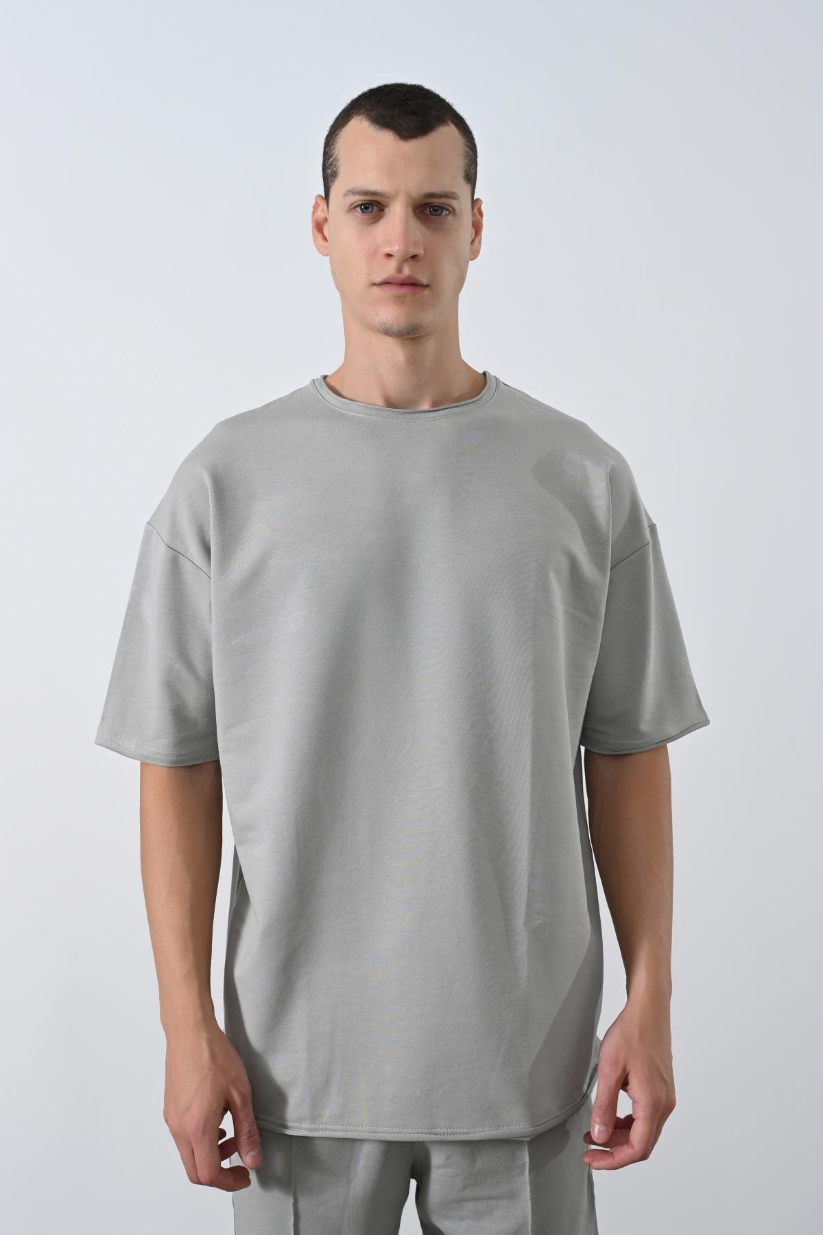 Wholesale Men Gray T-shirt 721421