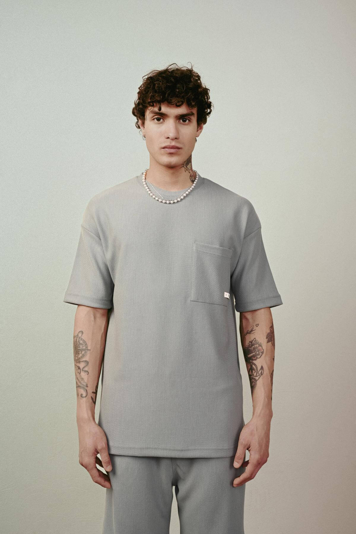 Wholesale Men Gray T-shirt 721665
