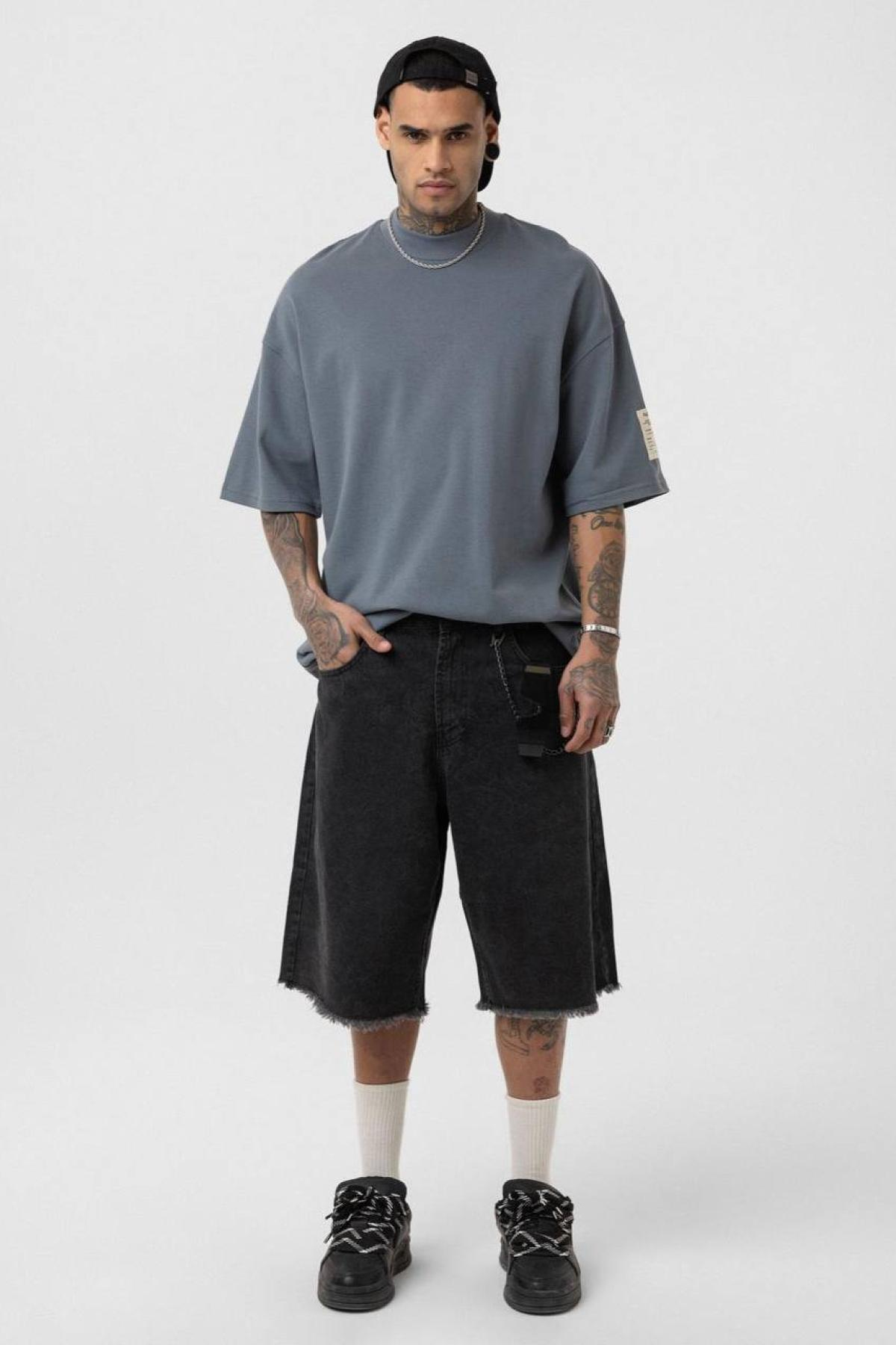 Wholesale Men Gray T-shirt 722671