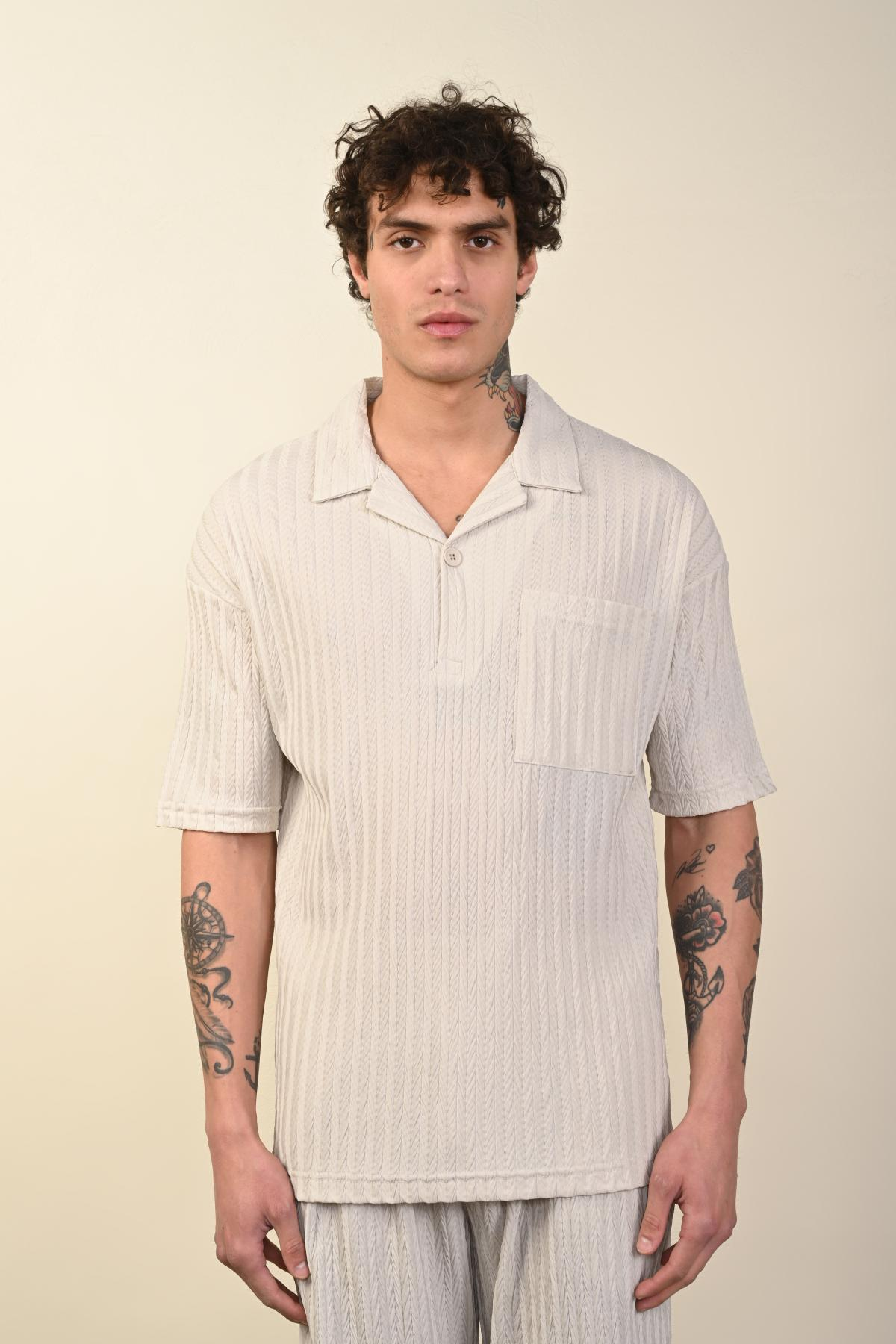 Wholesale Men Gray T-shirt 721366