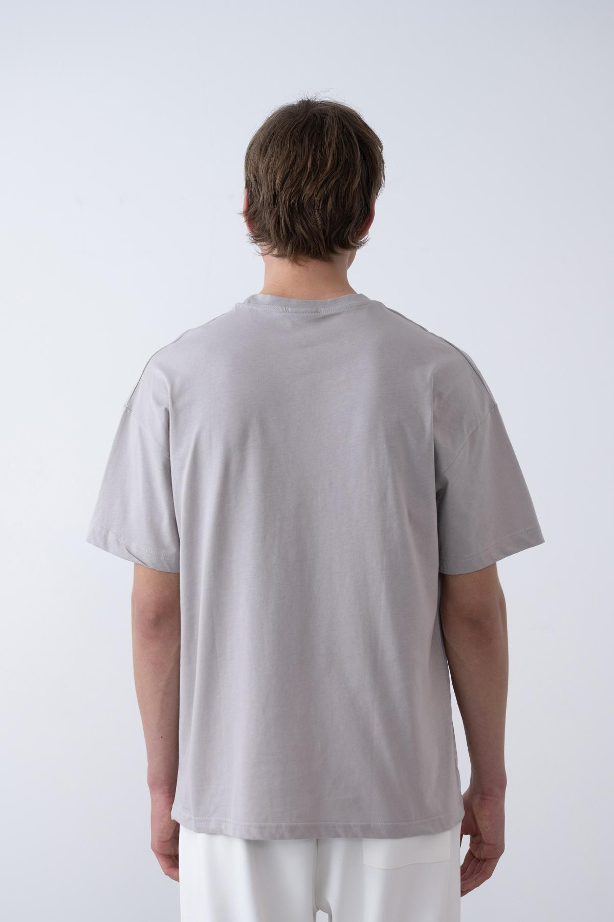 Wholesale Men Gray T-shirt 721195