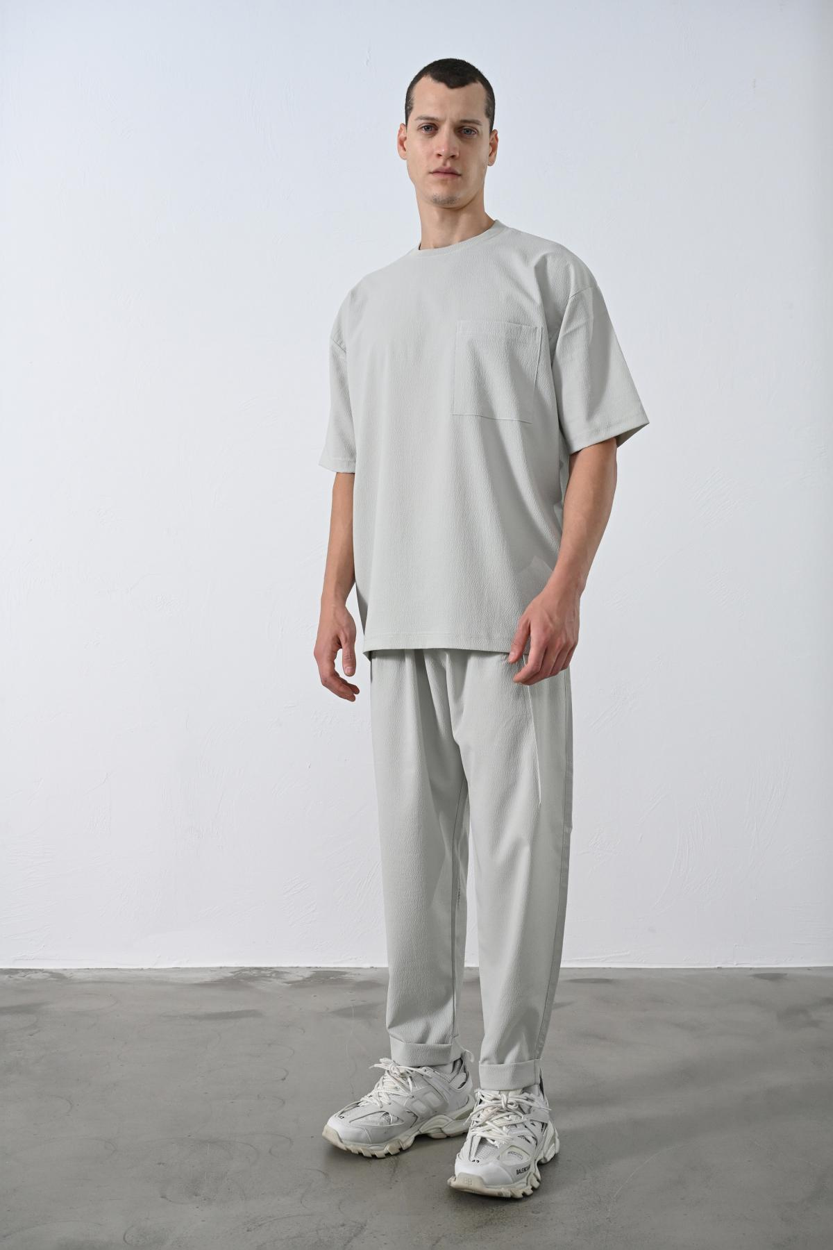 Wholesale Men Gray T-shirt 721381