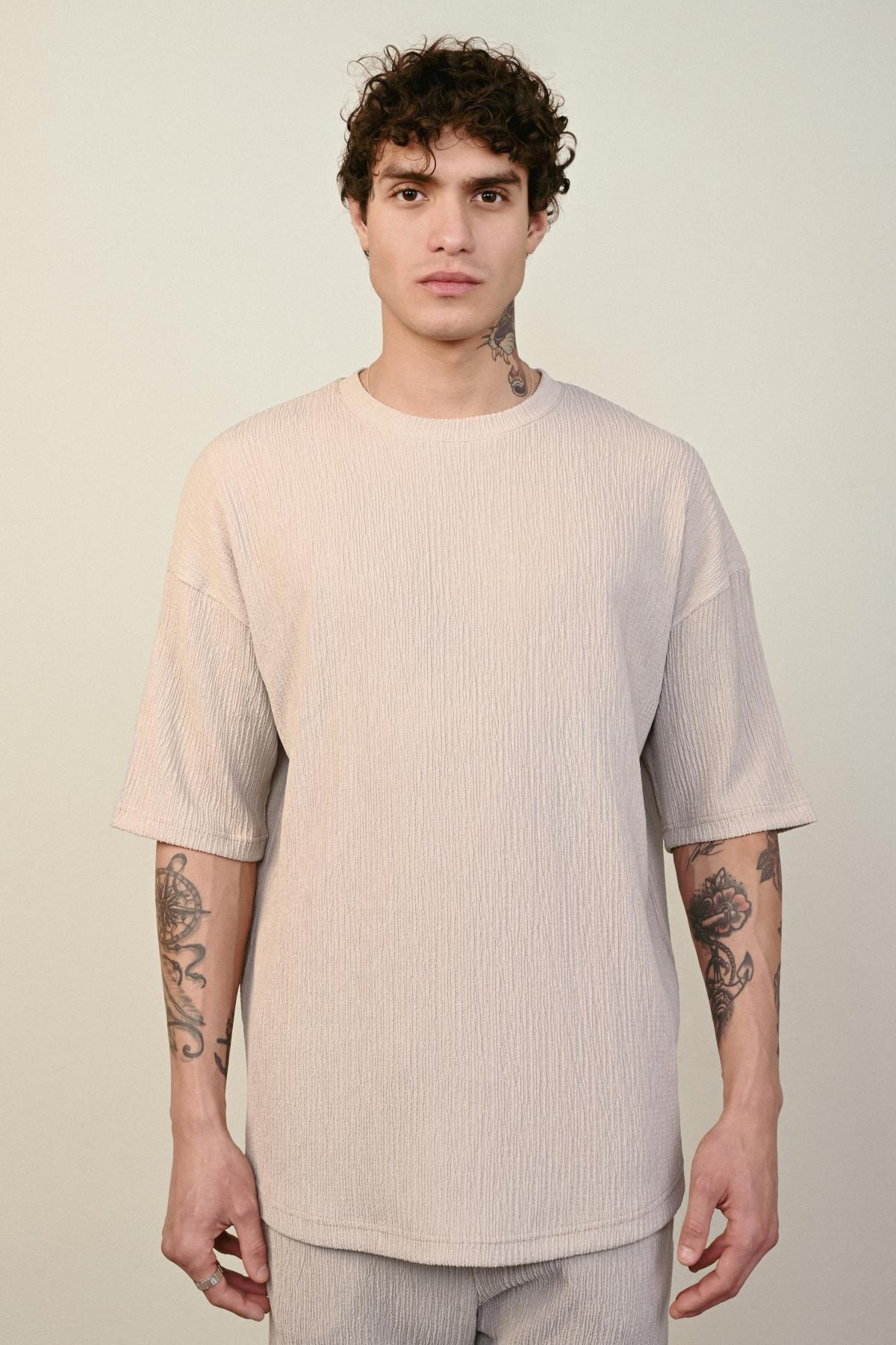 Wholesale Men Gray T-shirt 721428