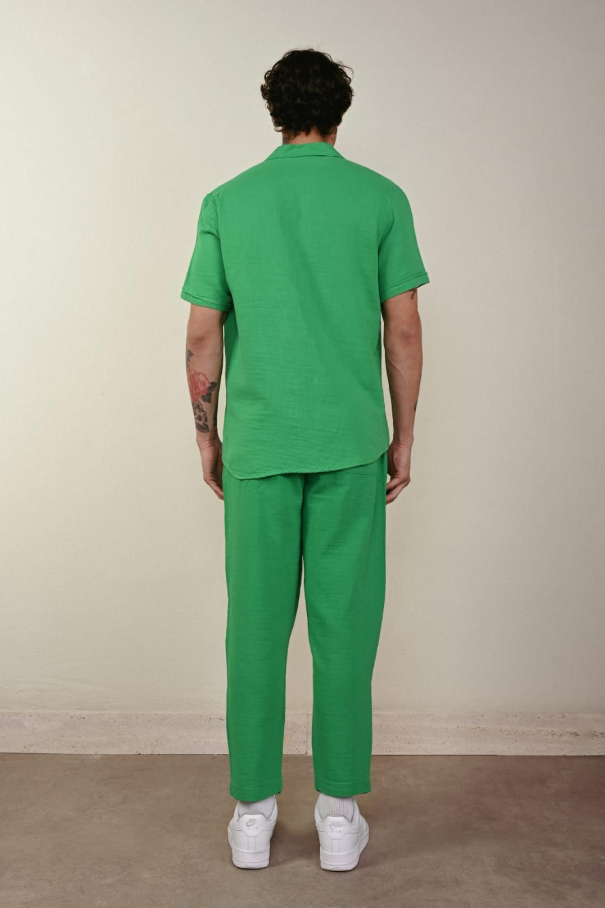 Wholesale Men Green Pants 738933