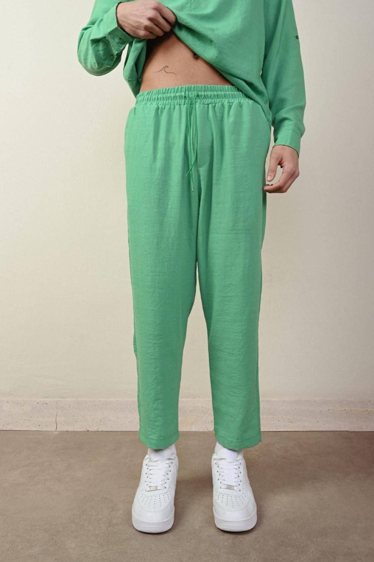 Wholesale Men Green Pants 738993