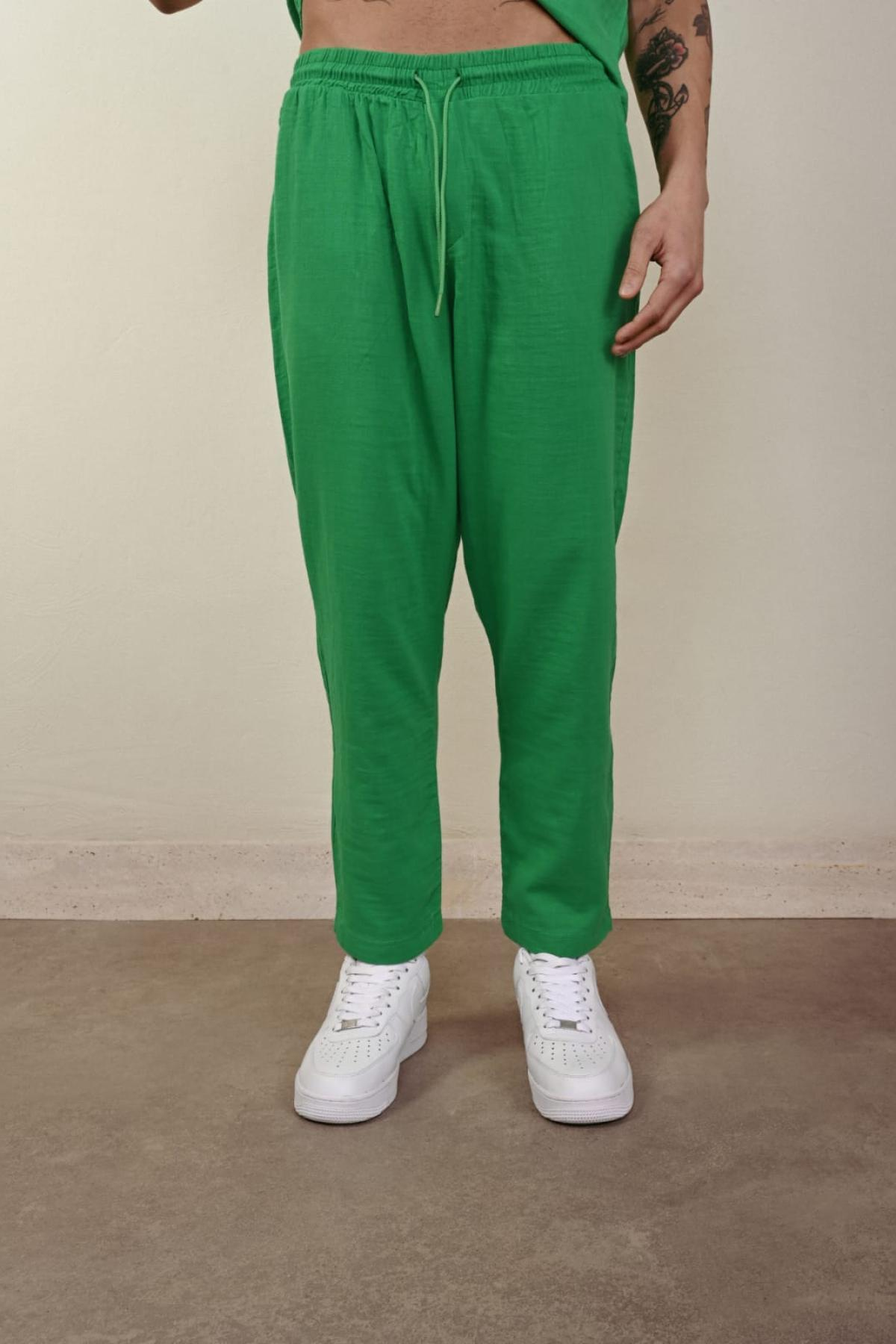 Wholesale Men Green Pants 738933