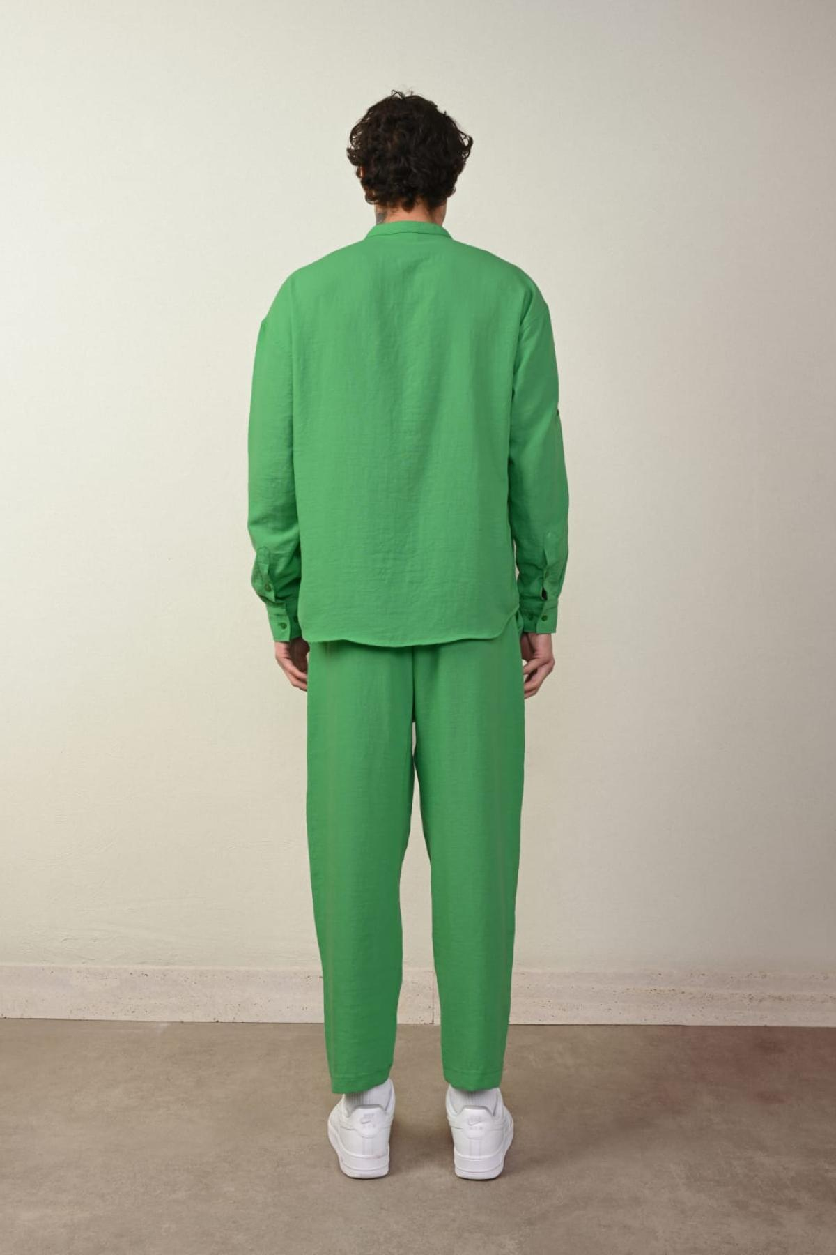 Wholesale Men Green Pants 738993