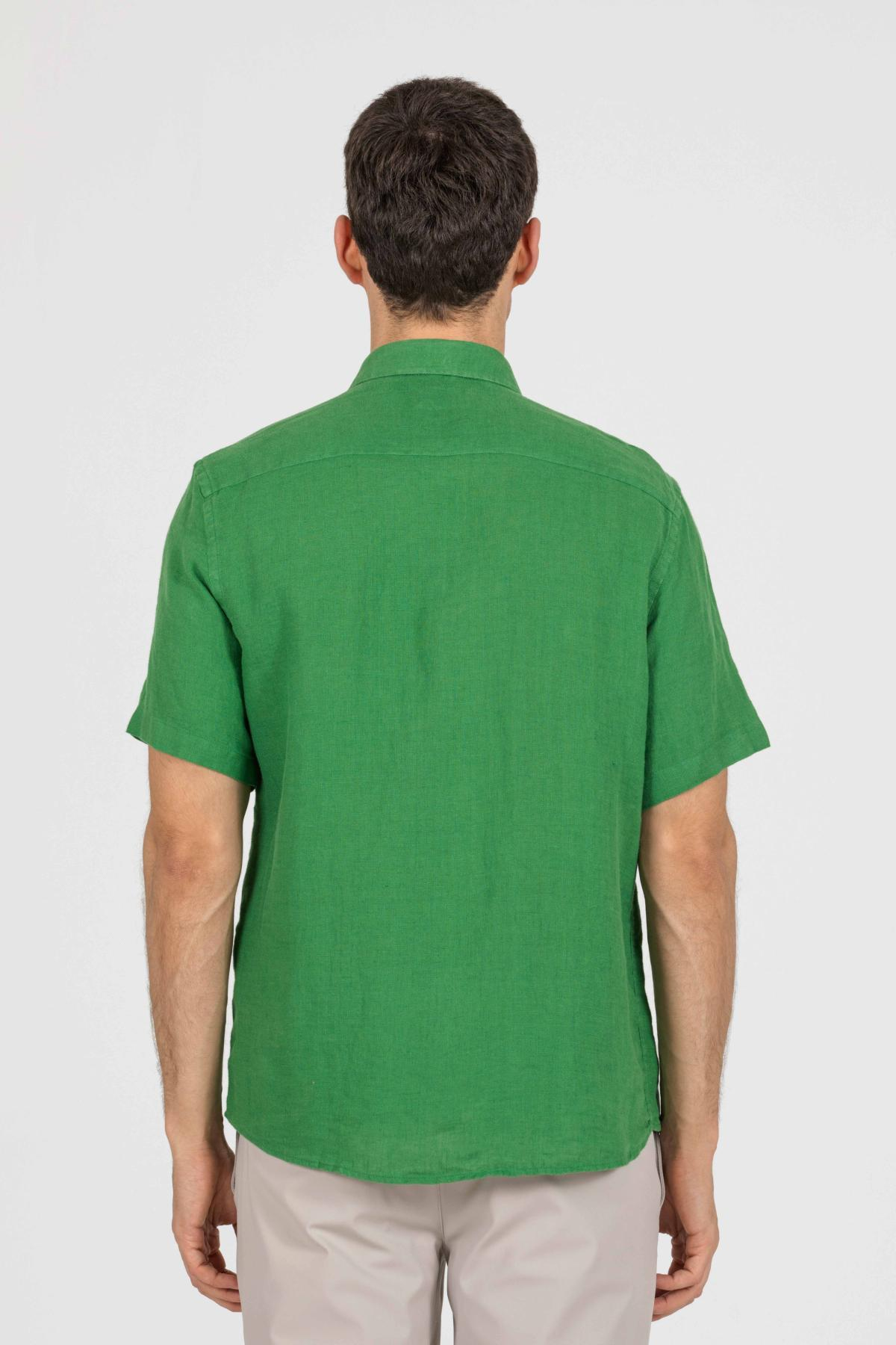 Wholesale Men Green Shirt 733137