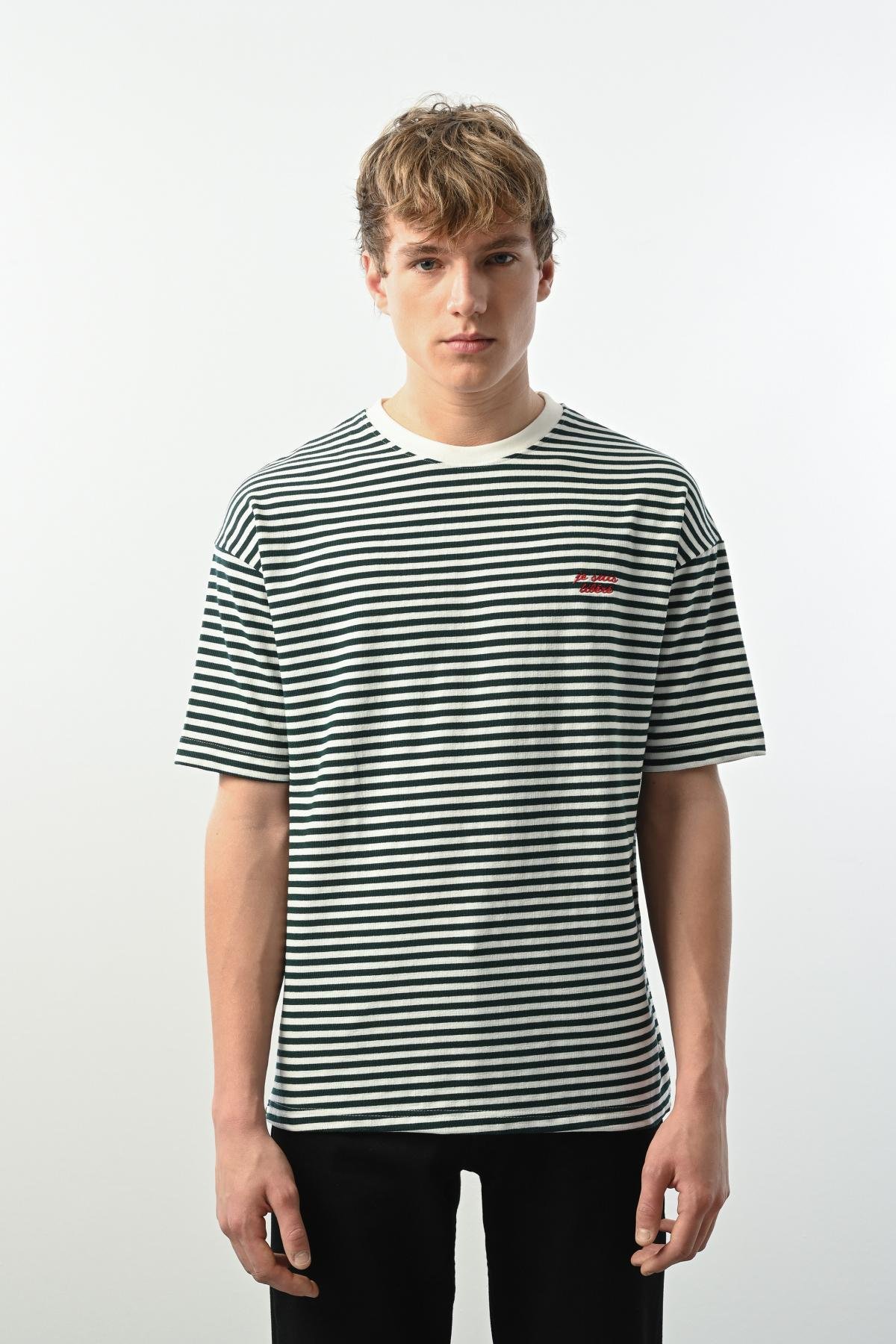 Wholesale Men Green T-shirt 721543