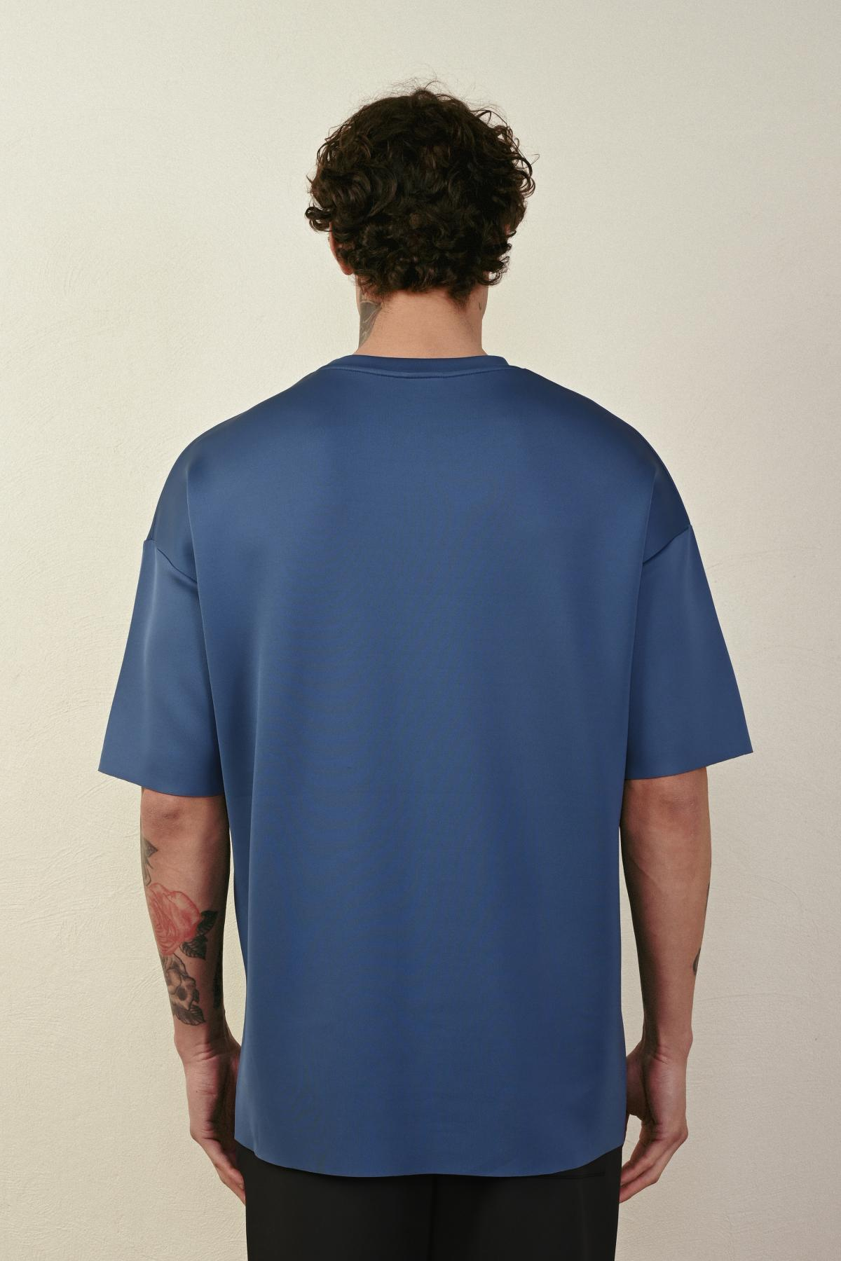 Wholesale Men Indigo T-shirt 721435