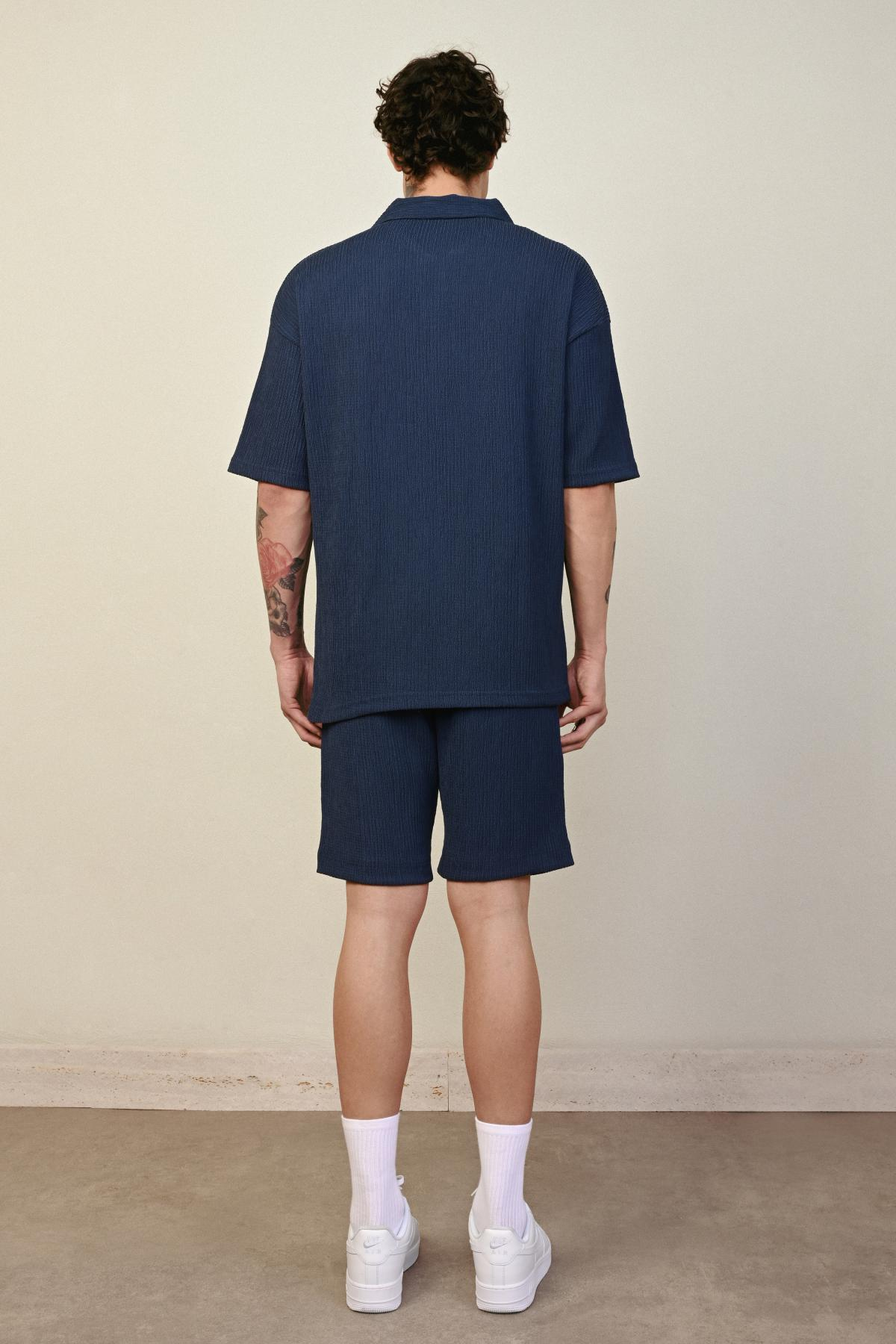 Wholesale Men Indigo T-shirt 721522