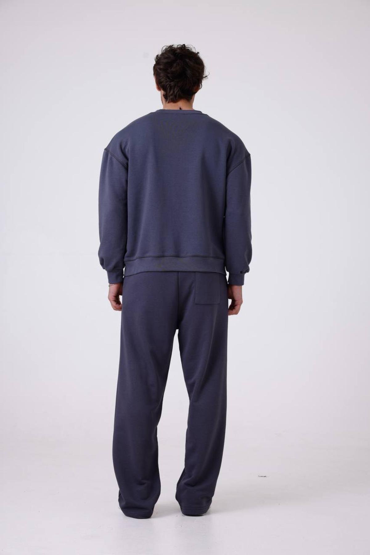 Wholesale Men Indigo Tracksuit Set 739176