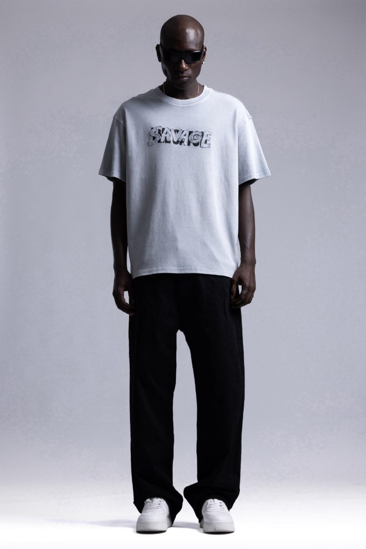 Wholesale Men Light Gray T-shirt 736211