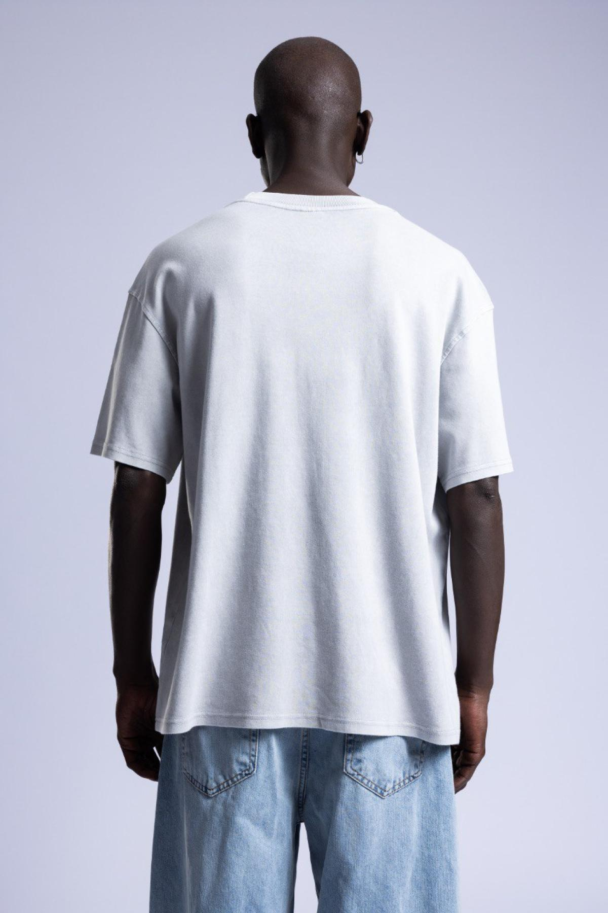 Wholesale Men Light Gray T-shirt 736451