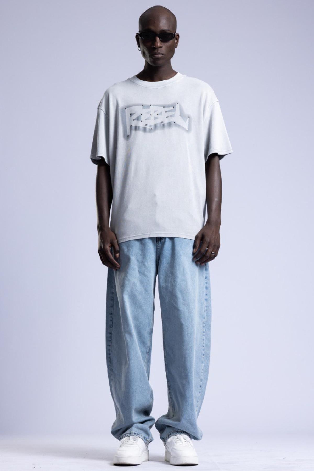 Wholesale Men Light Gray T-shirt 736451