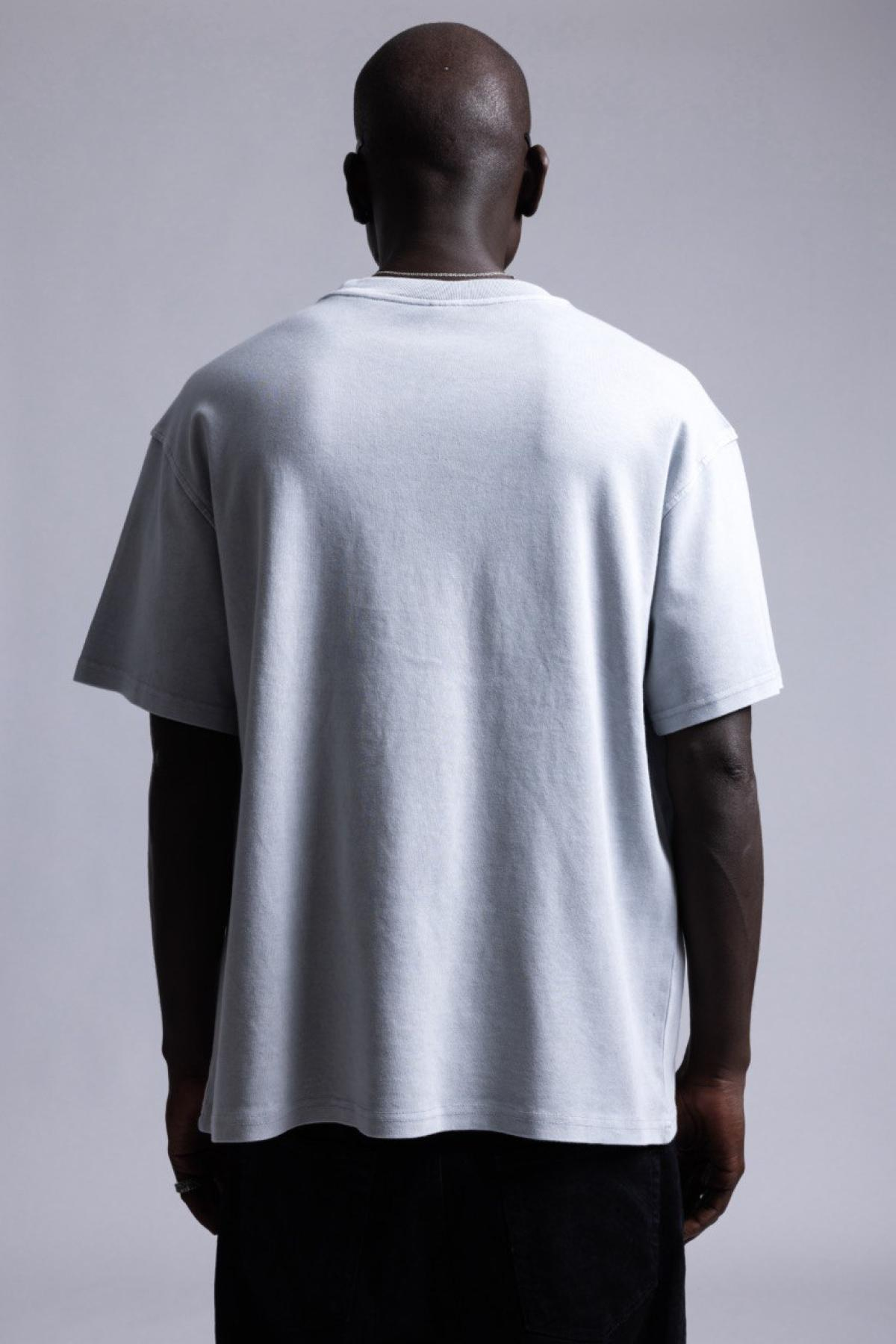 Wholesale Men Light Gray T-shirt 736211