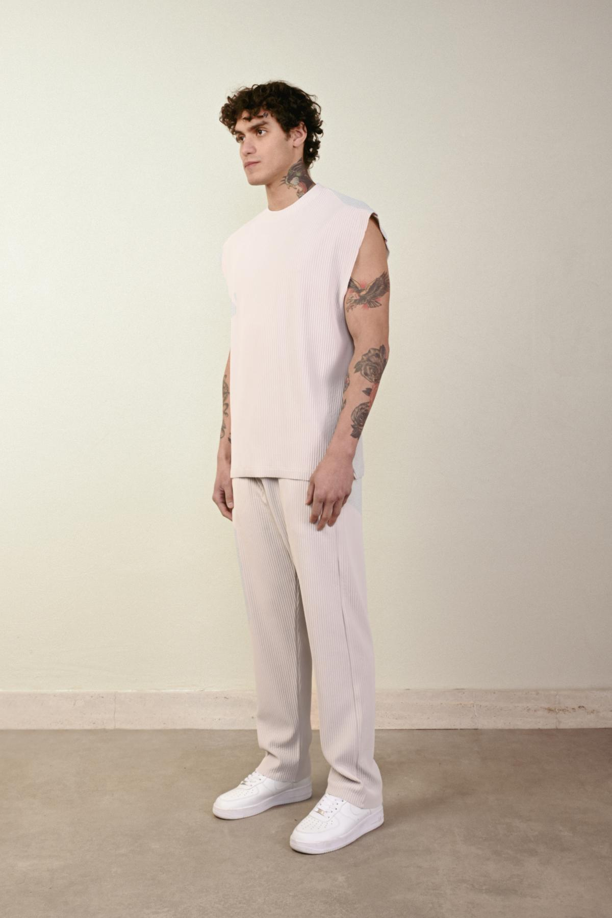 Wholesale Men Light Gray T-shirt 721347
