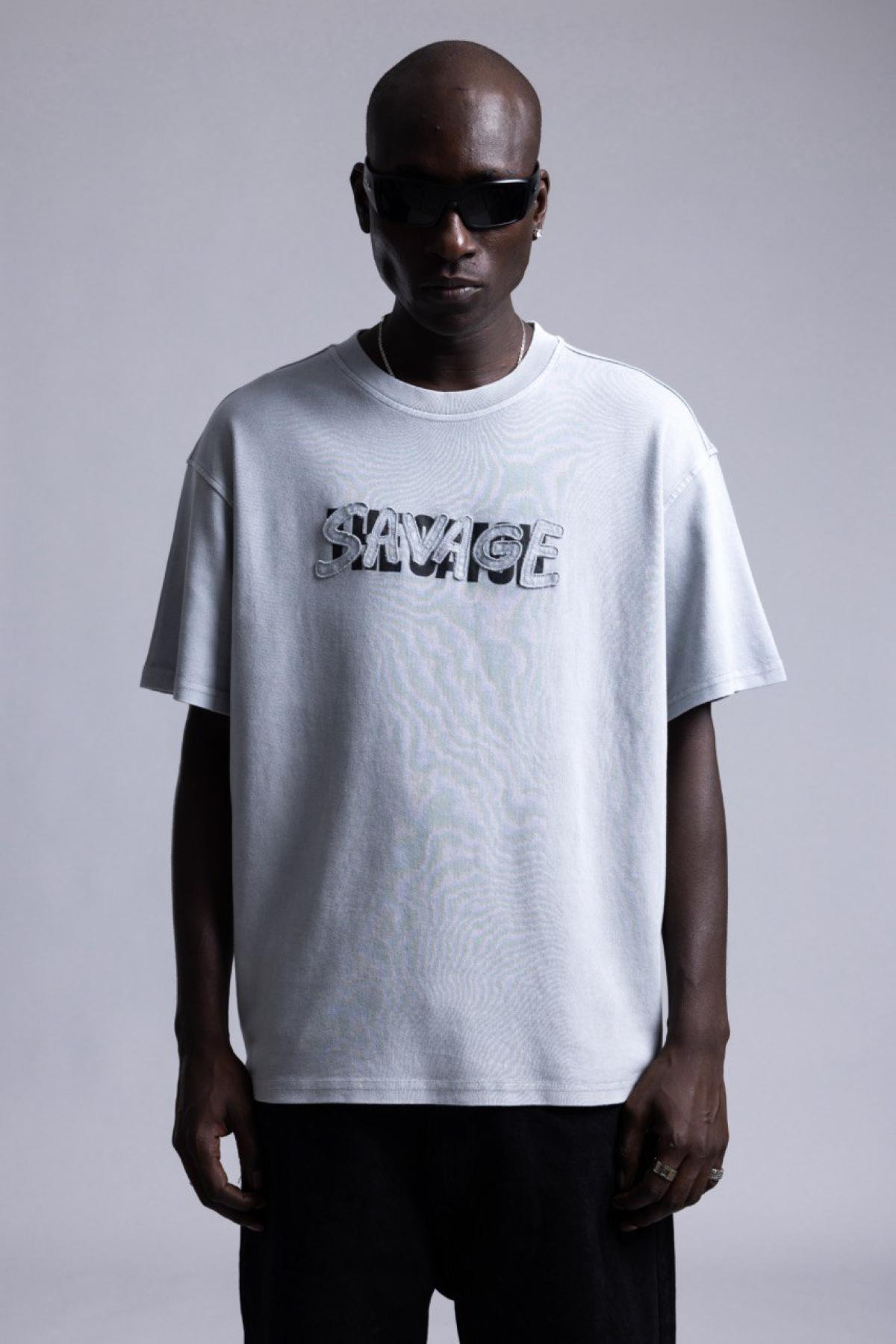 Wholesale Men Light Gray T-shirt 736211