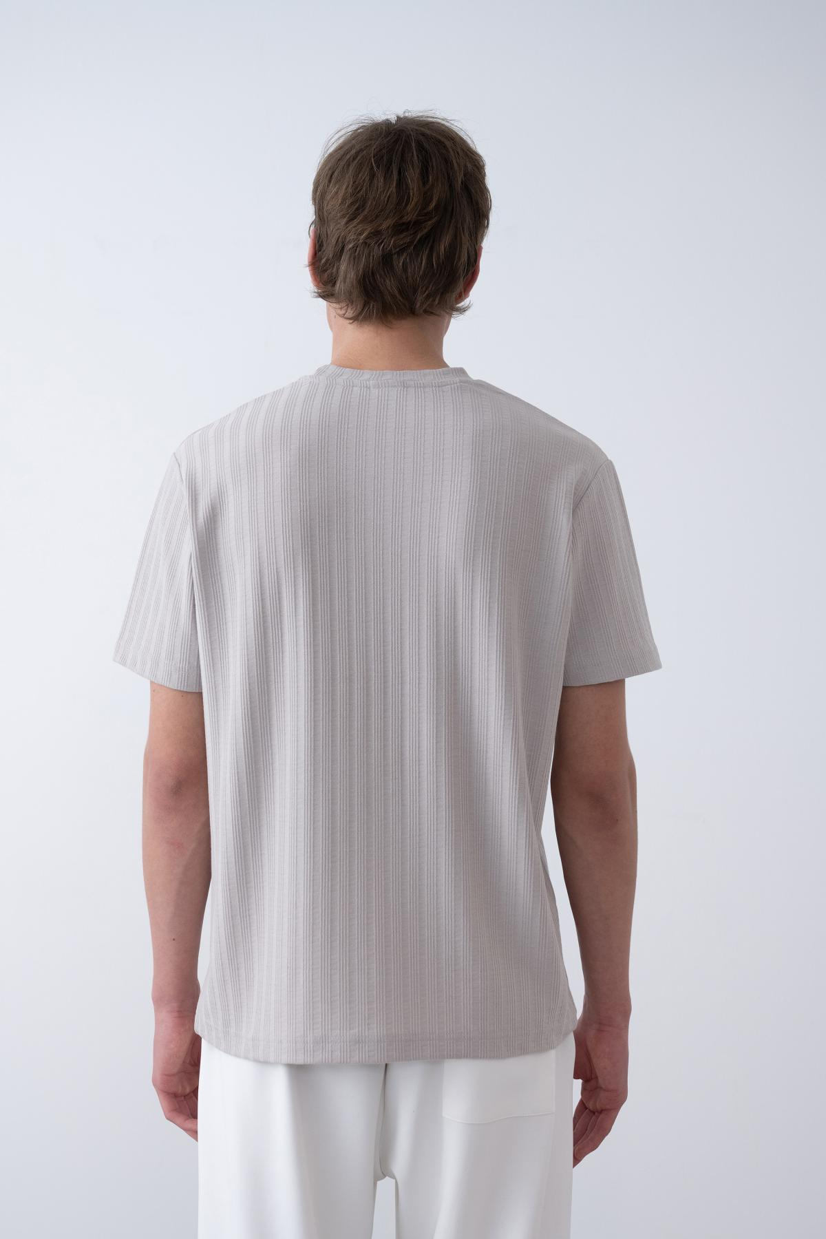 Wholesale Men Light Gray T-shirt 721483